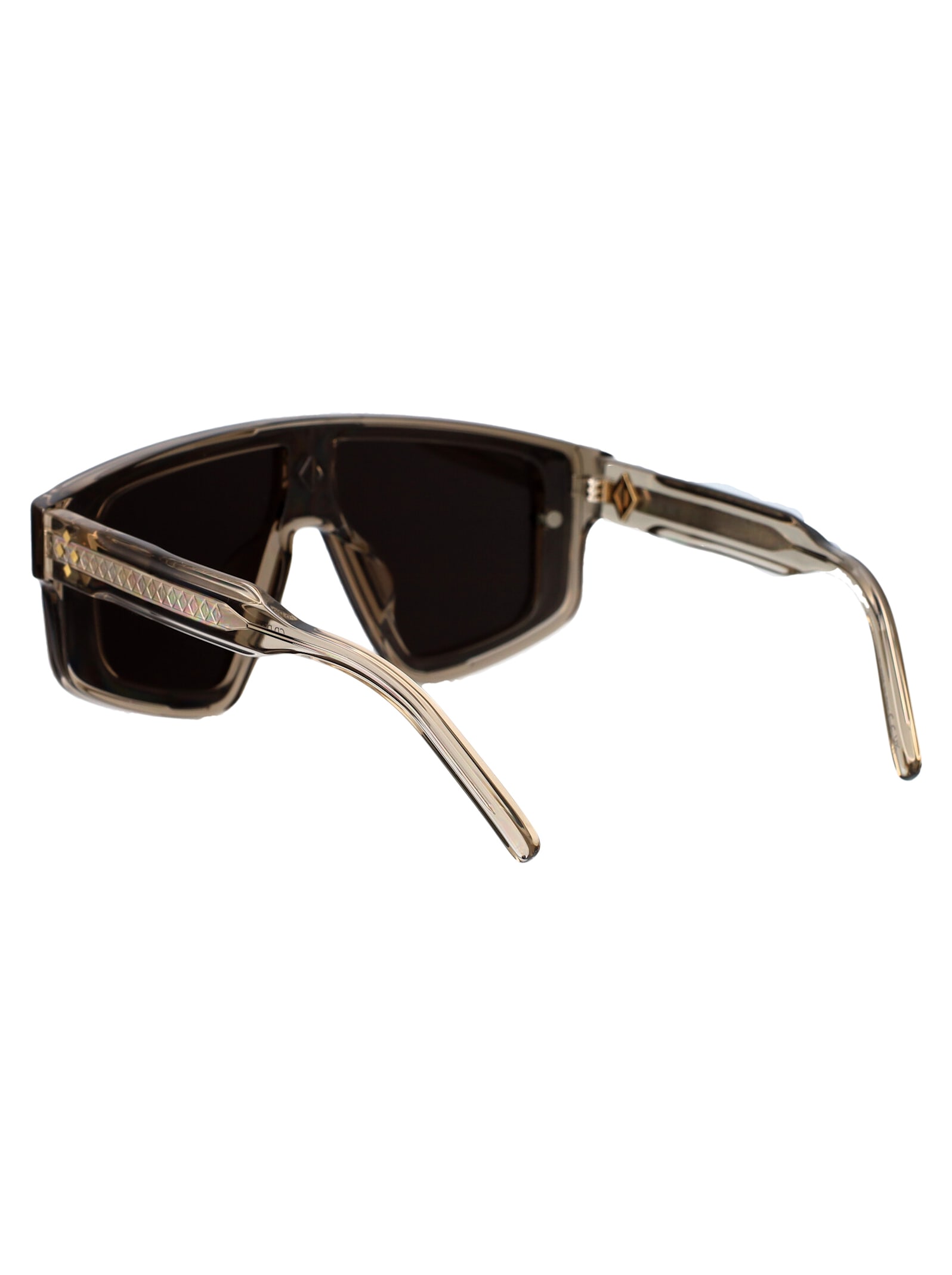 Shop Dior Cd Diamond M1u Sunglasses In 78f0 Shiny Beige / Brown