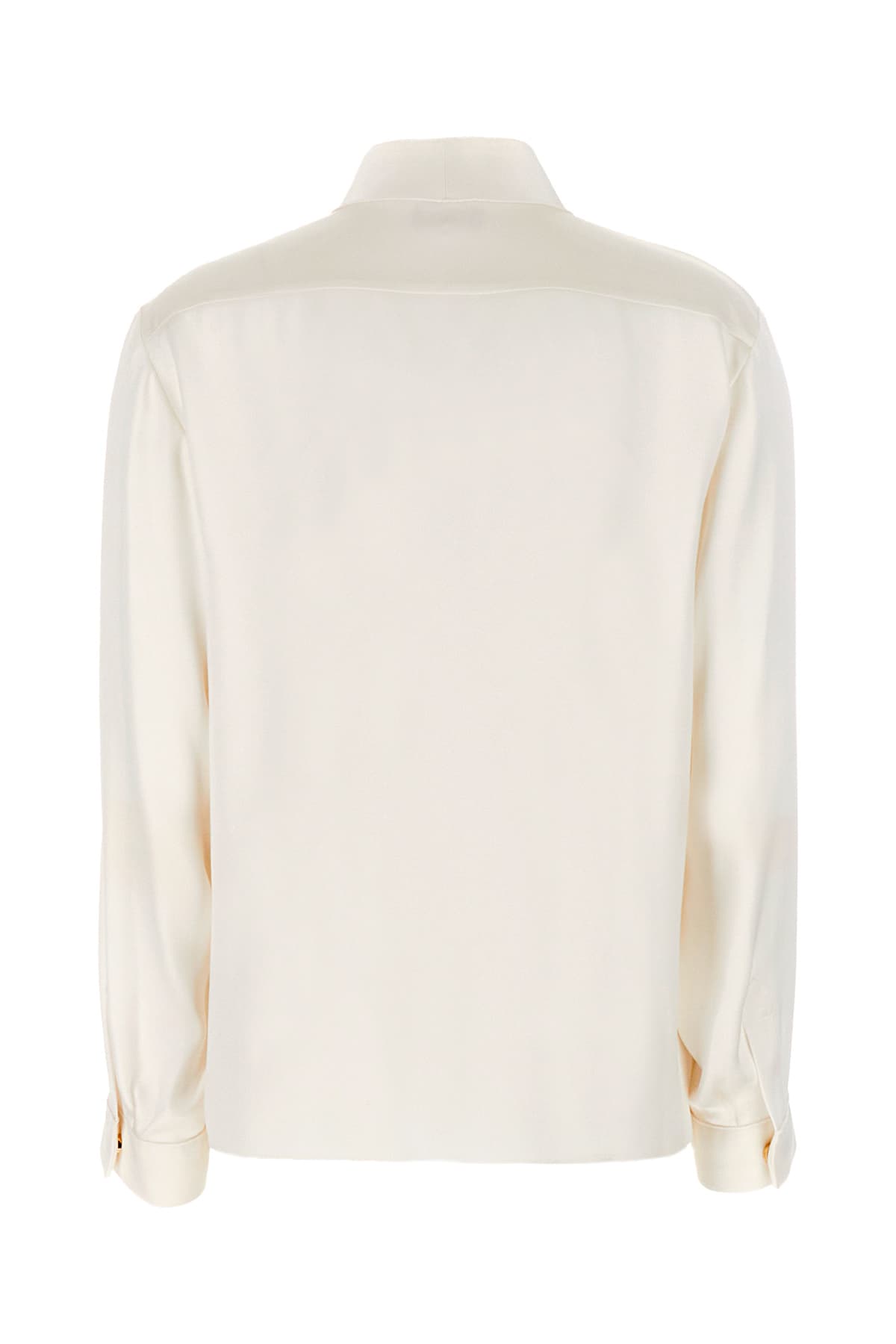 Shop Giorgio Armani White Silk Blouse In U0bn