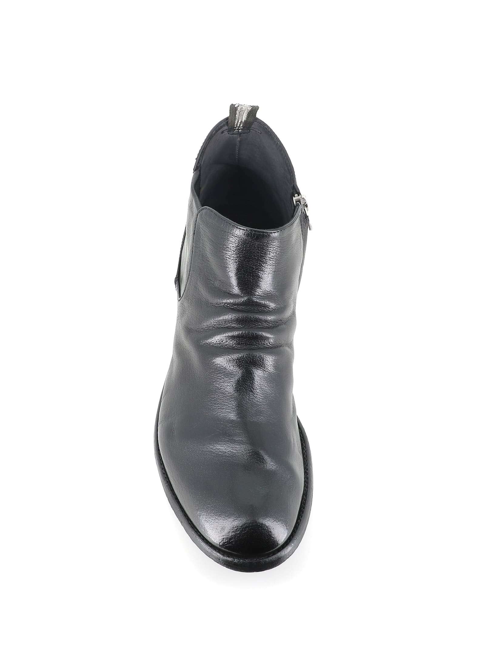 Officine Creative Arc -514 Ankle Boots In Black Leather In Black