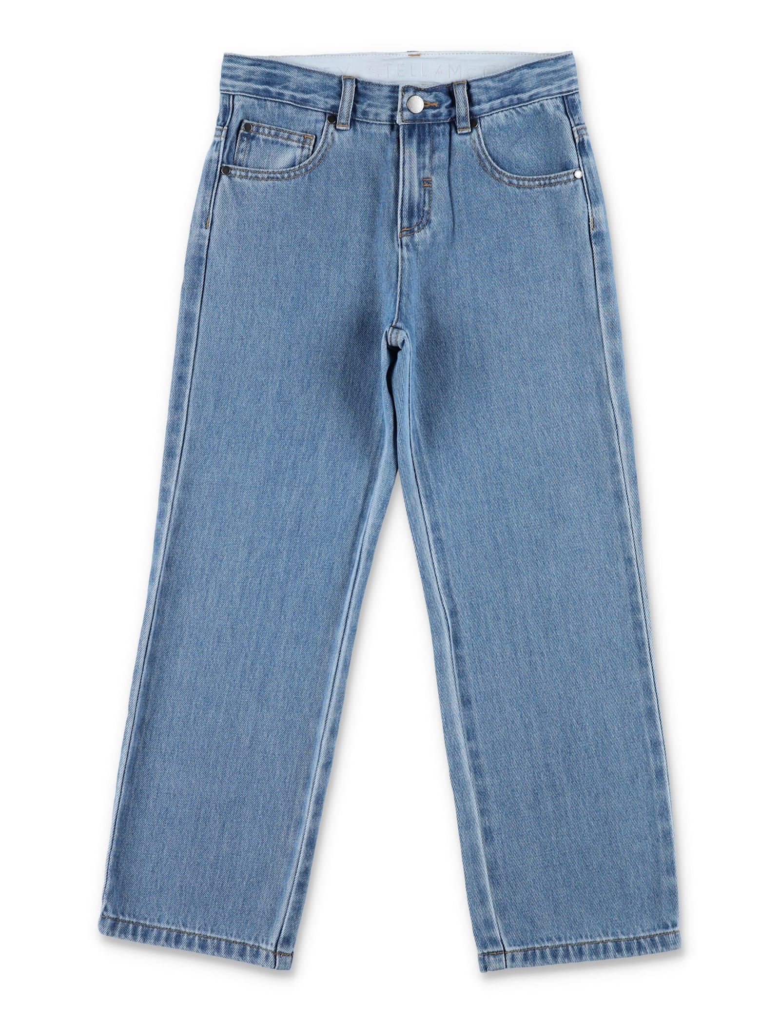 Stella Mccartney Logo-plaque Jeans In Multi
