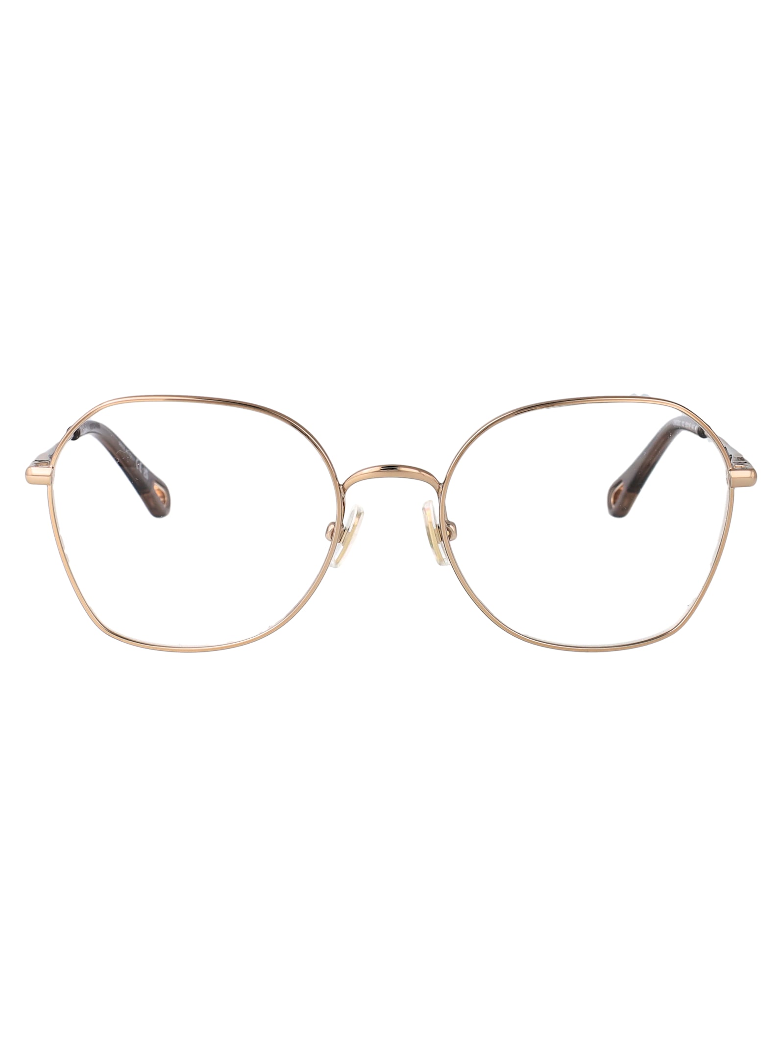 Chloé Ch0320o Glasses In Gold-gold-transparent