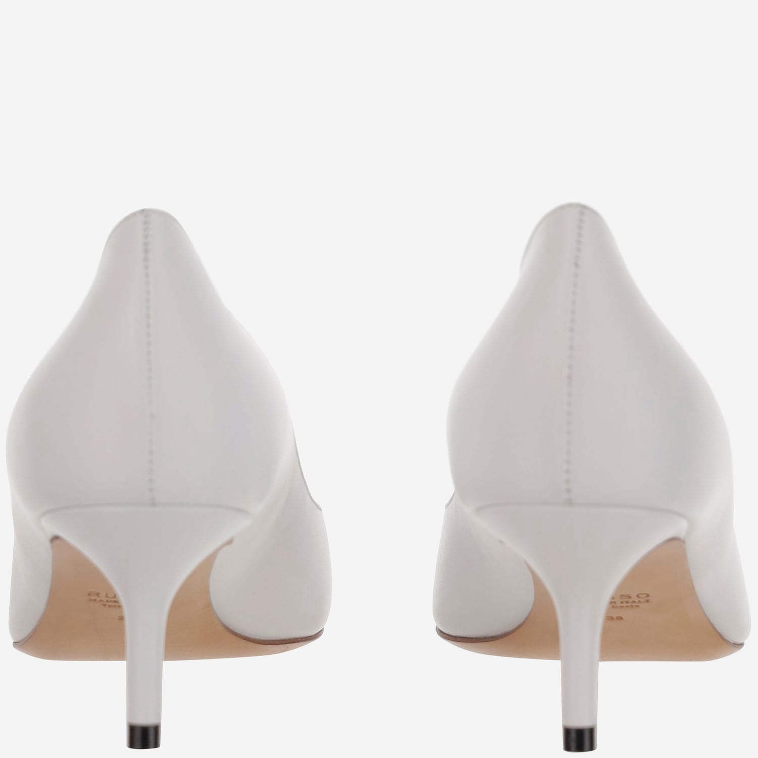 Francesco Russo Two-tone Leather Pumps In Black