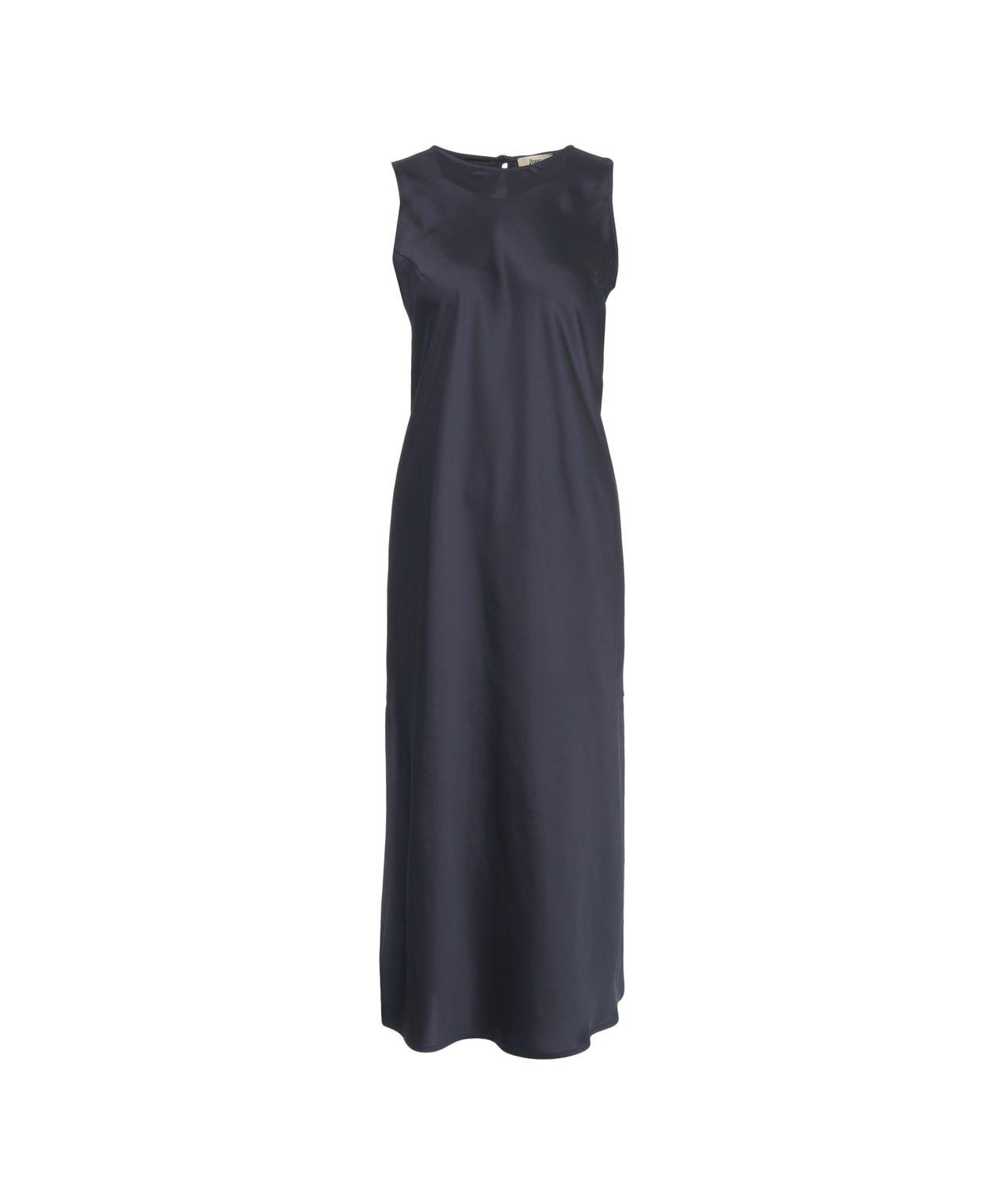 Satin Sleeveless Midi Dress