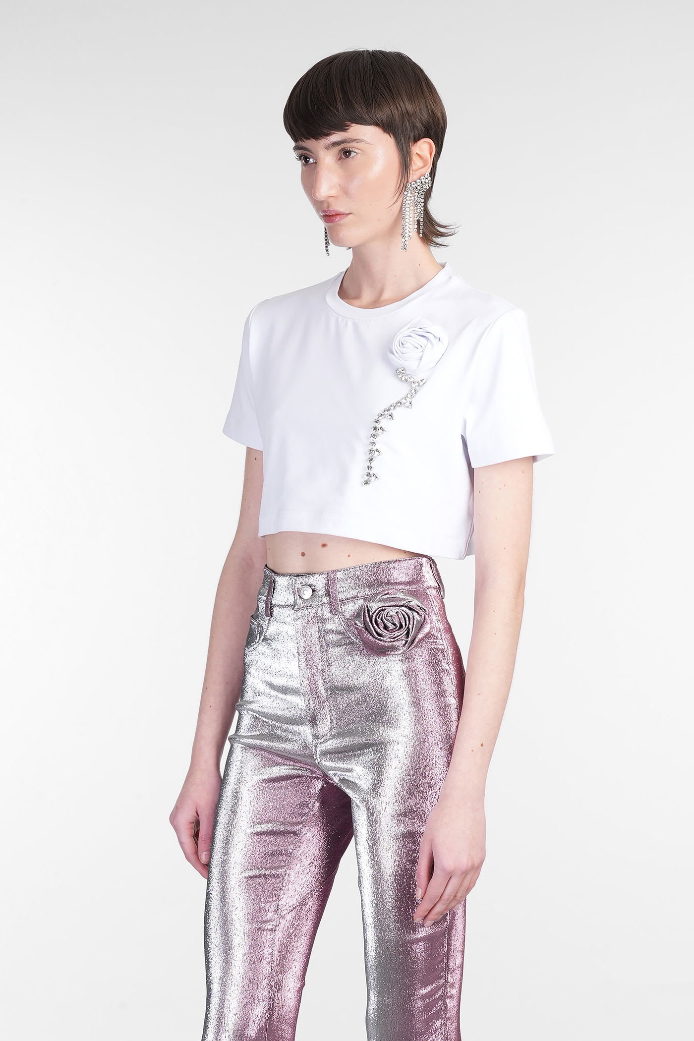 AREA T-SHIRT IN WHITE COTTON