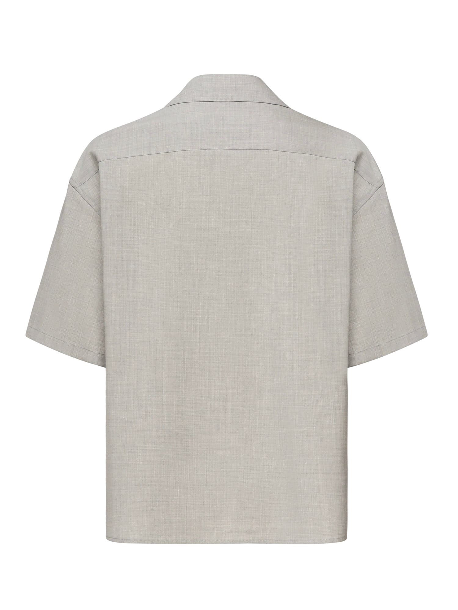 Loewe Tailored Wool Shirt In Gray