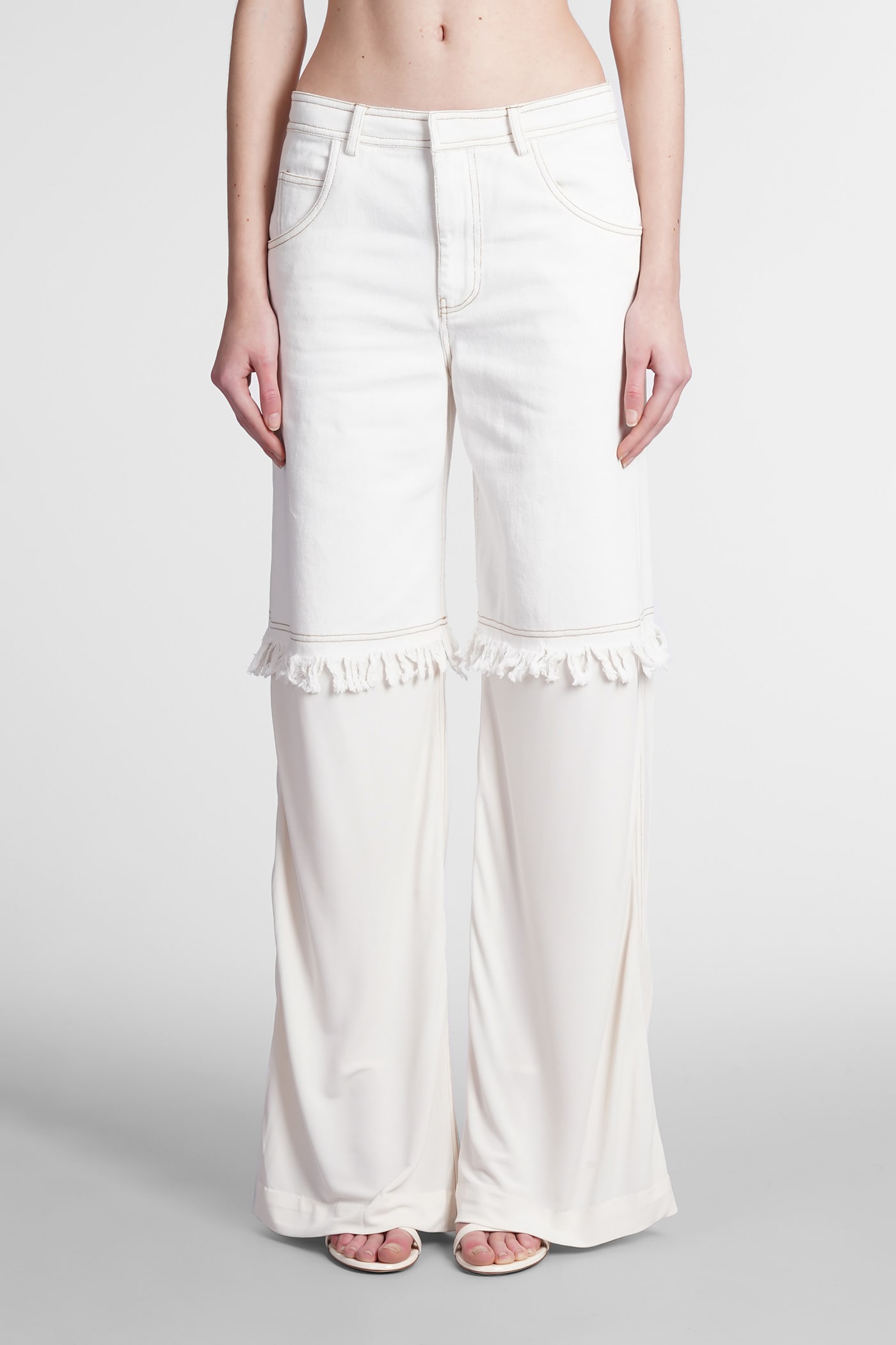 Christopher Esber Jeans In White Denim