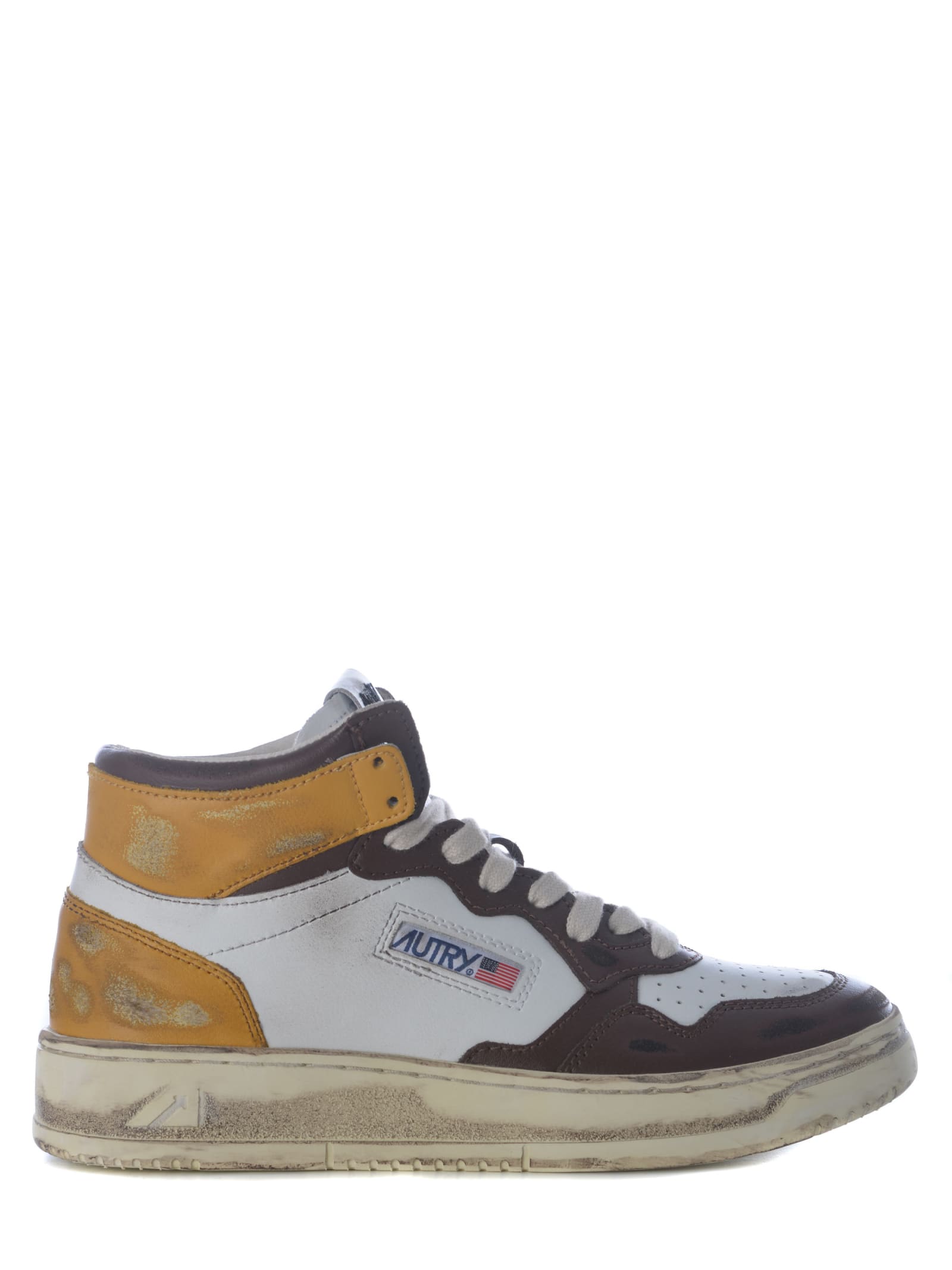 Sneakers Autry medalis Mid Super Vintage In Leather