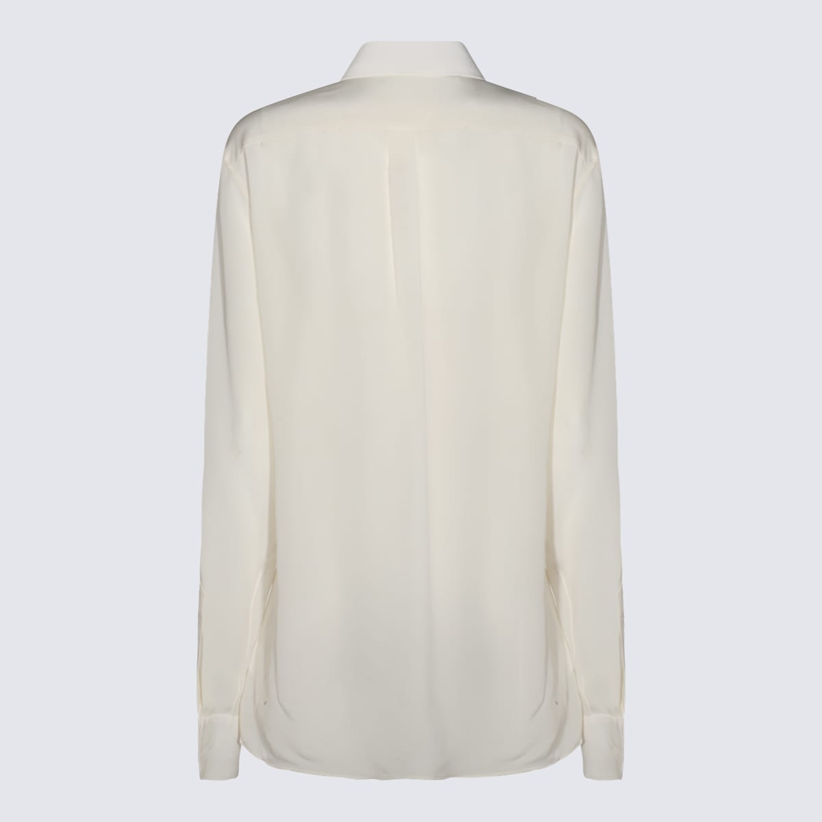 Shop Dolce & Gabbana White Silk Shirt