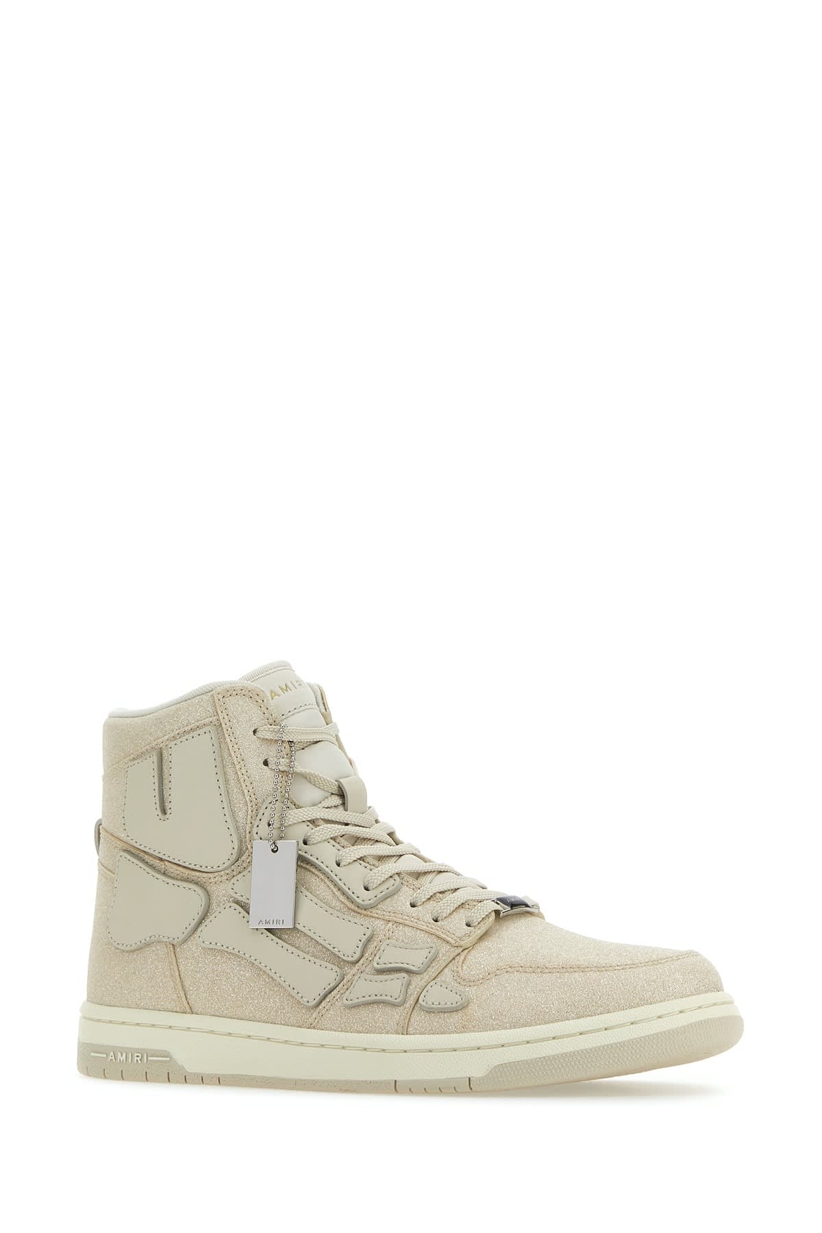 Shop Amiri Sneakers In Beigecalfleather