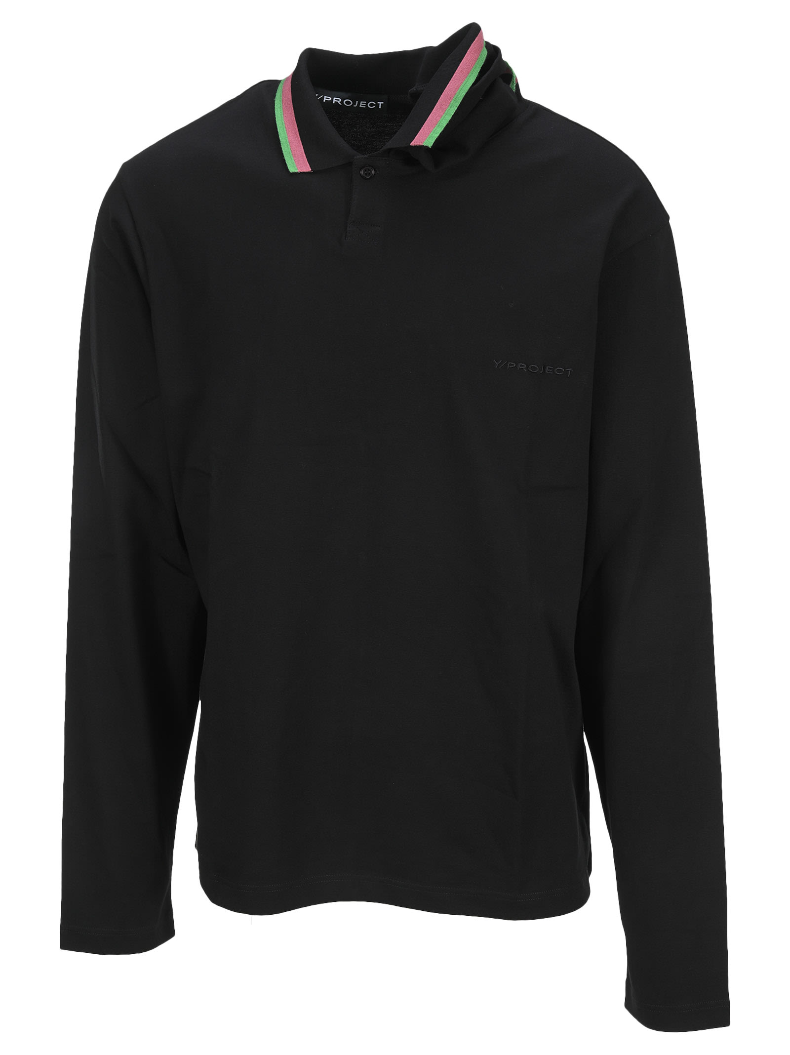 Y/project Three Neck Long Sleeve Polo