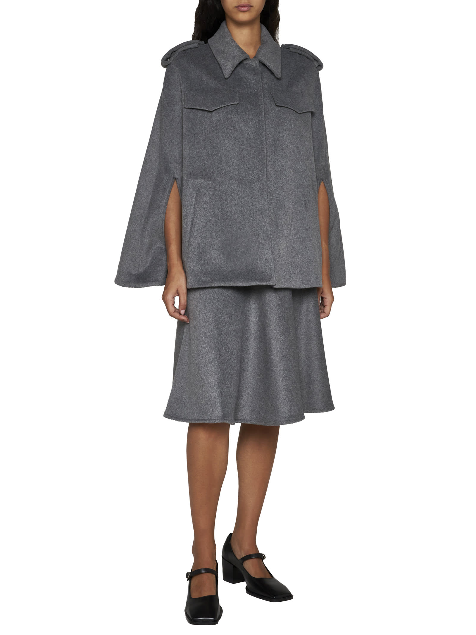 Shop Blanca Vita Skirt In Grey