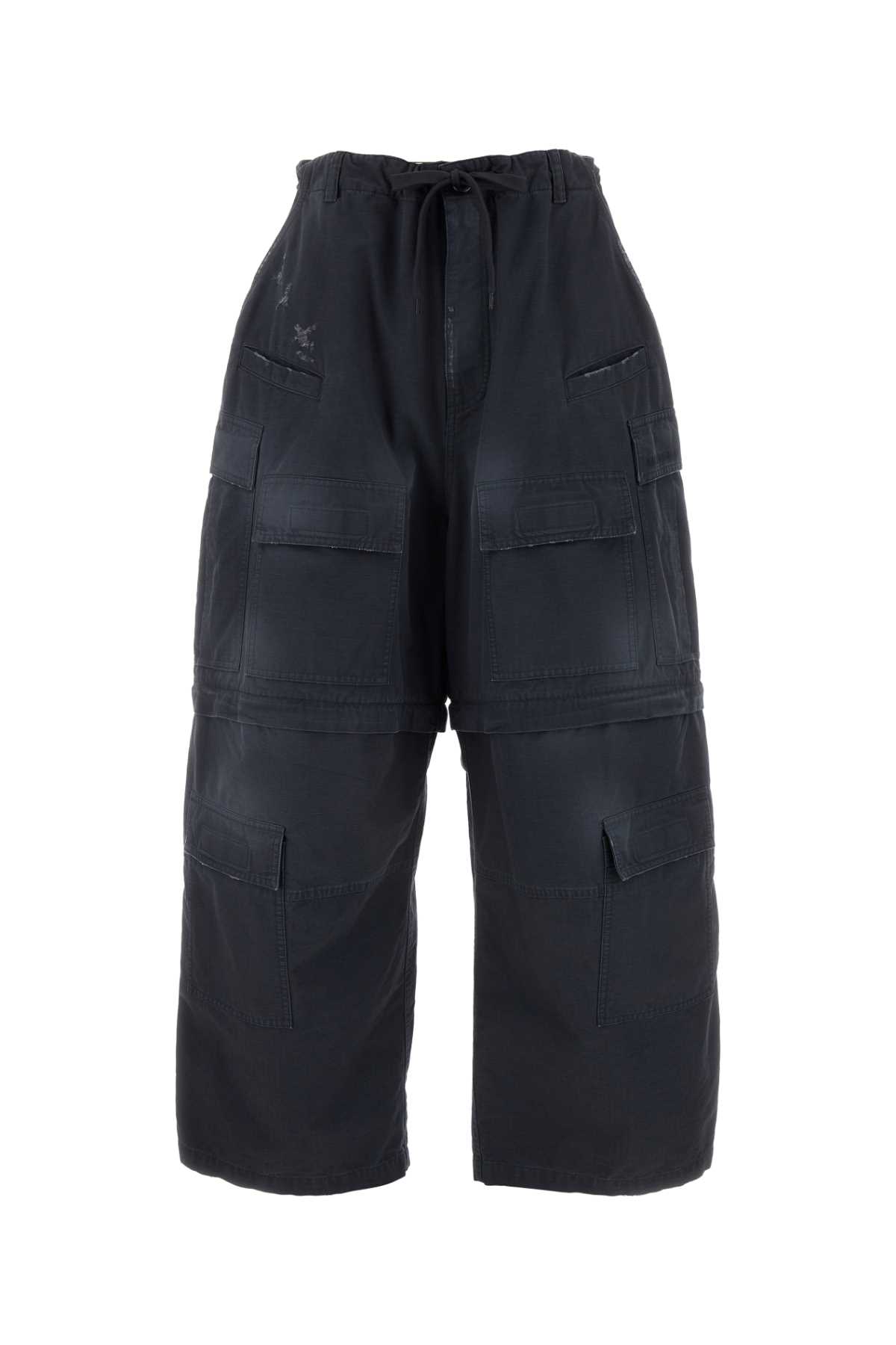 Charcoal Cotton Cargo Pant