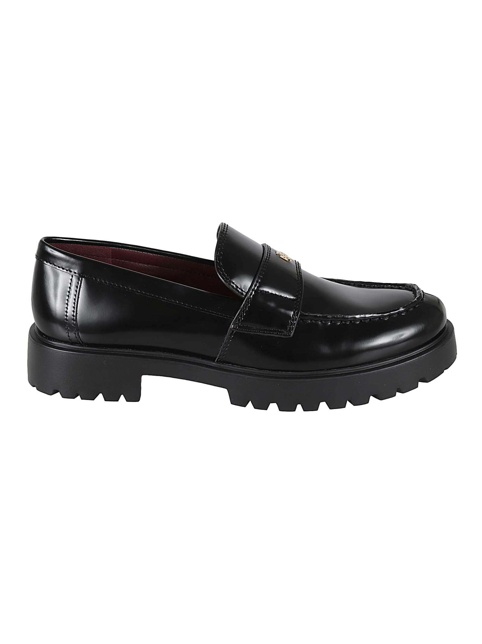 Shop Tory Burch Classic Logo Loafers In Perfect Black