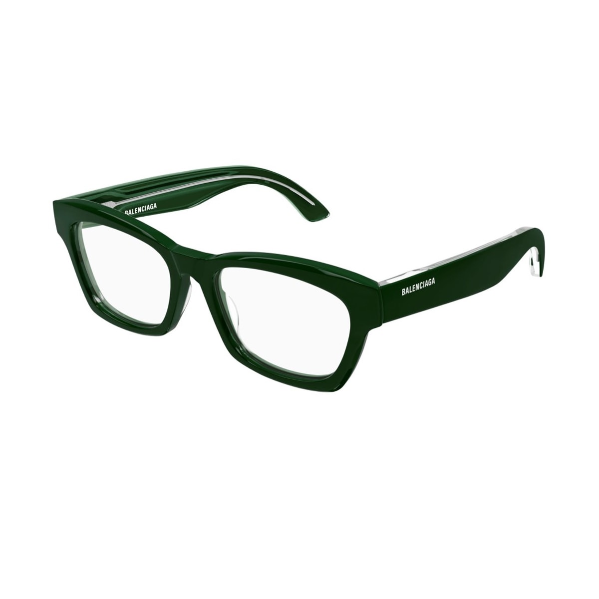 Shop Balenciaga Bb0242o Linea Everyday 003 Glasses In Verde