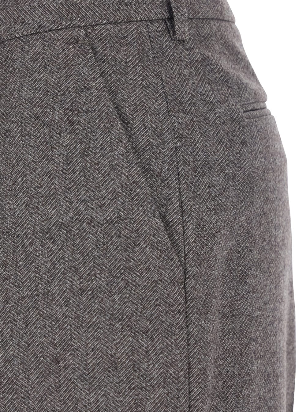 Pt Torino Lola Wool And Cashmere Flanel Fabcy In Gray