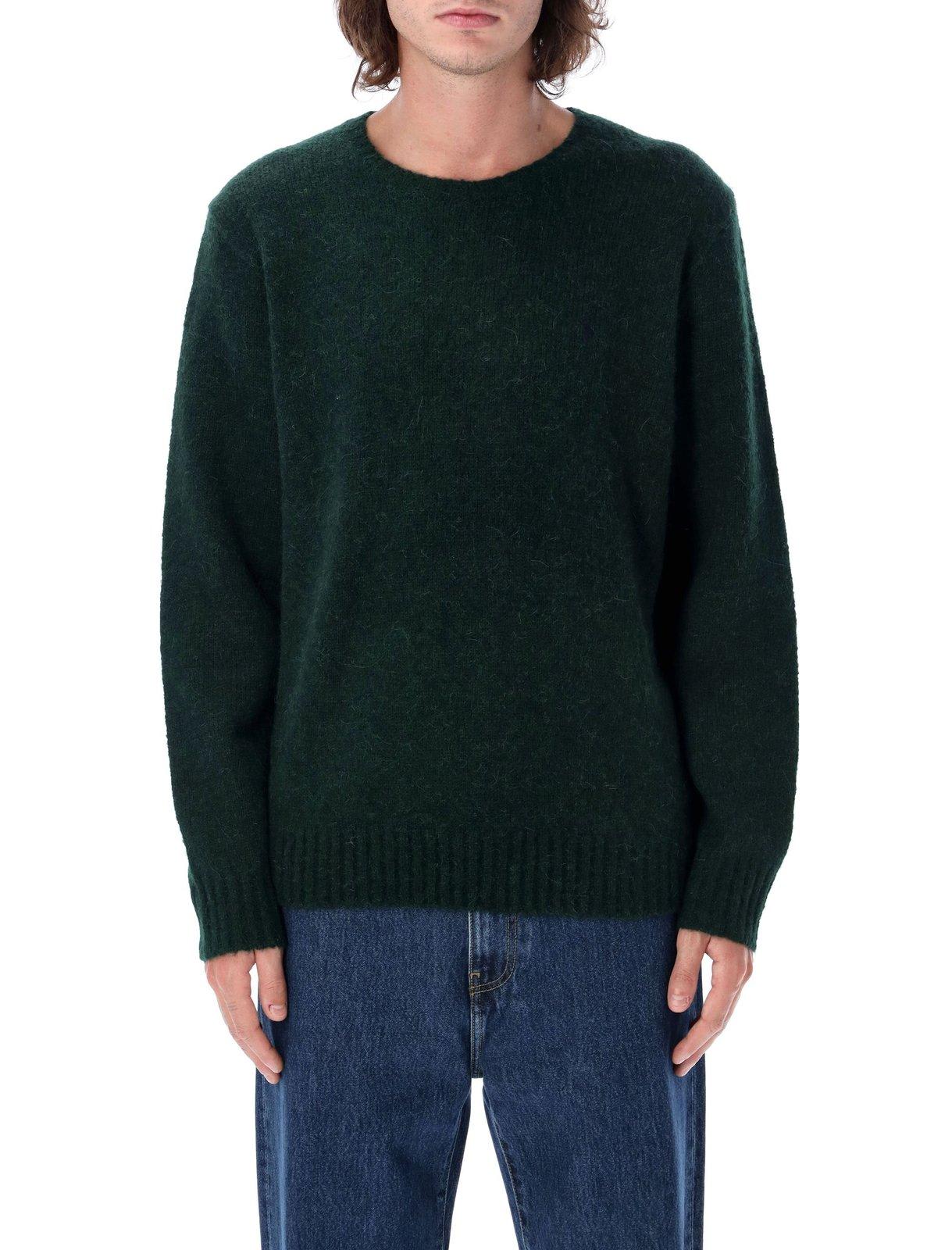 Shop Ralph Lauren Pony Embroidered Crewneck Jumper In Green