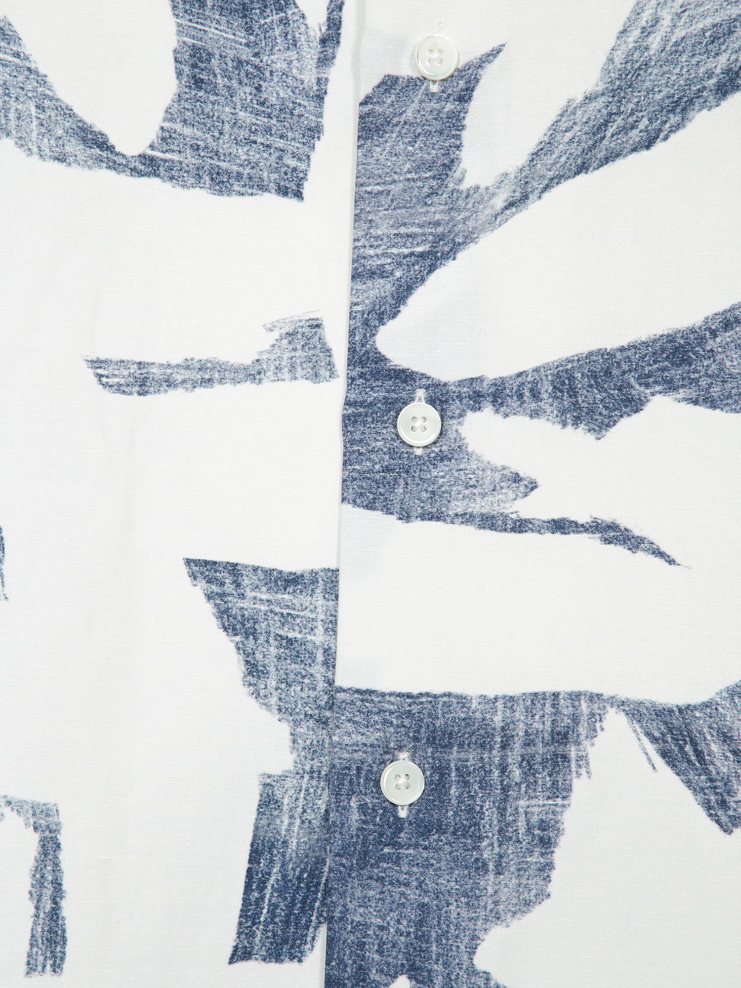 PAUL SMITH ABSTRACT PRINT LIGHT BLUE SHIRT 