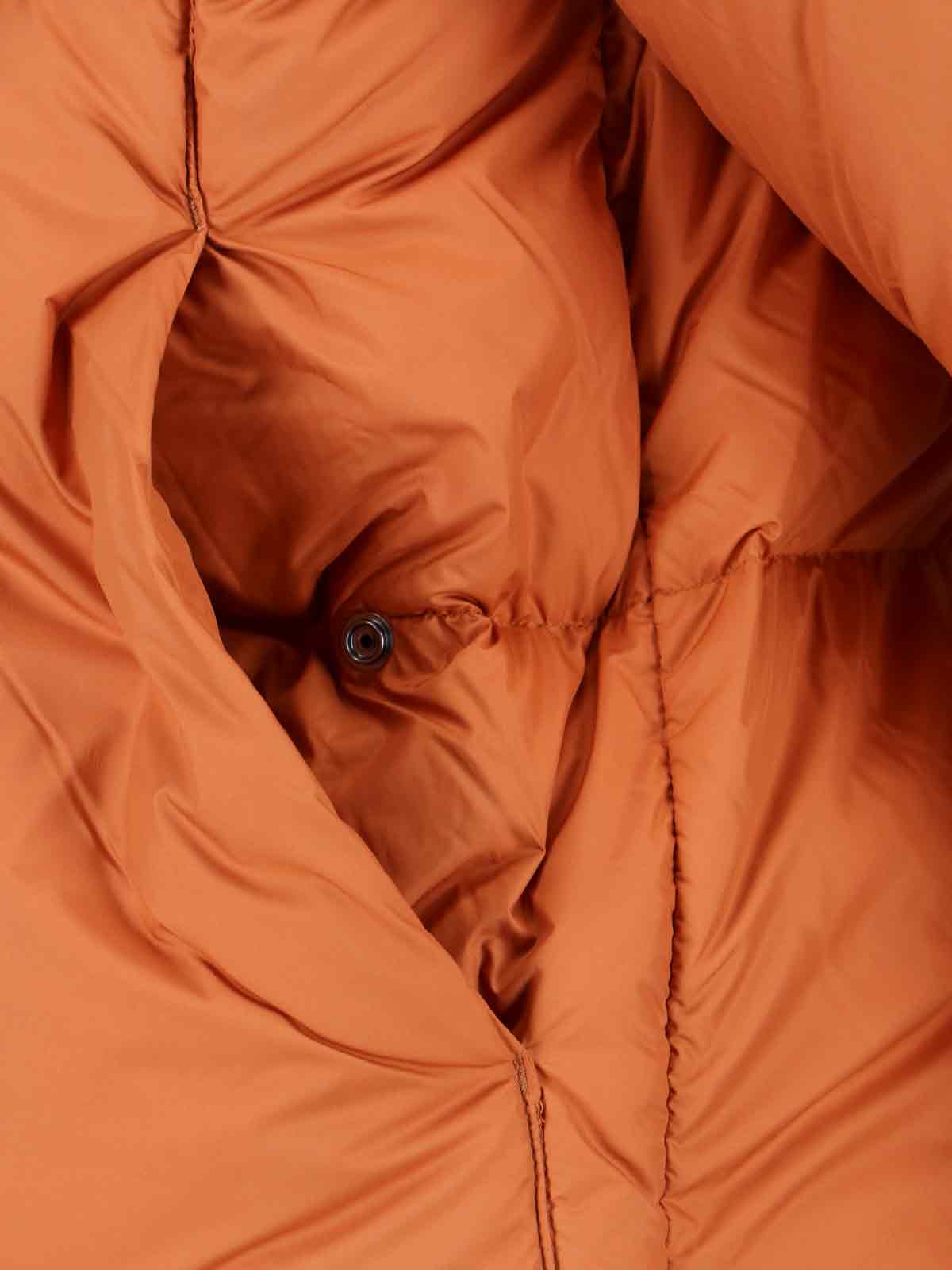 K-way Modern Puffer Jacket High Collar In Orange