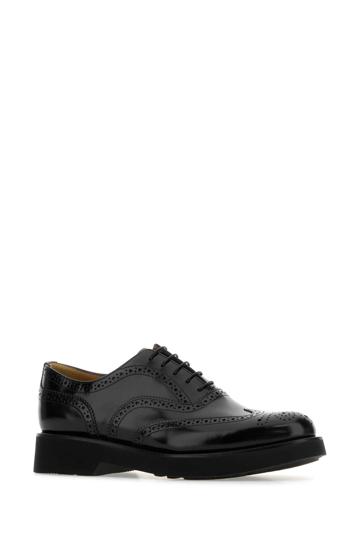 Shop Church's Black Leather Burwood Lace-up Shoes