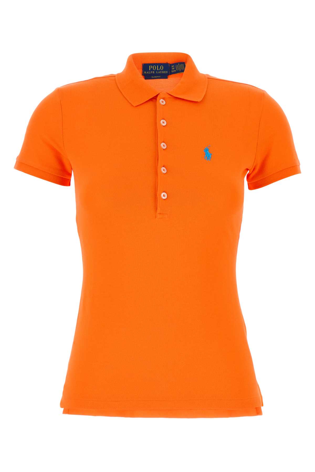 Orange Stretch Piquet Polo Shirt