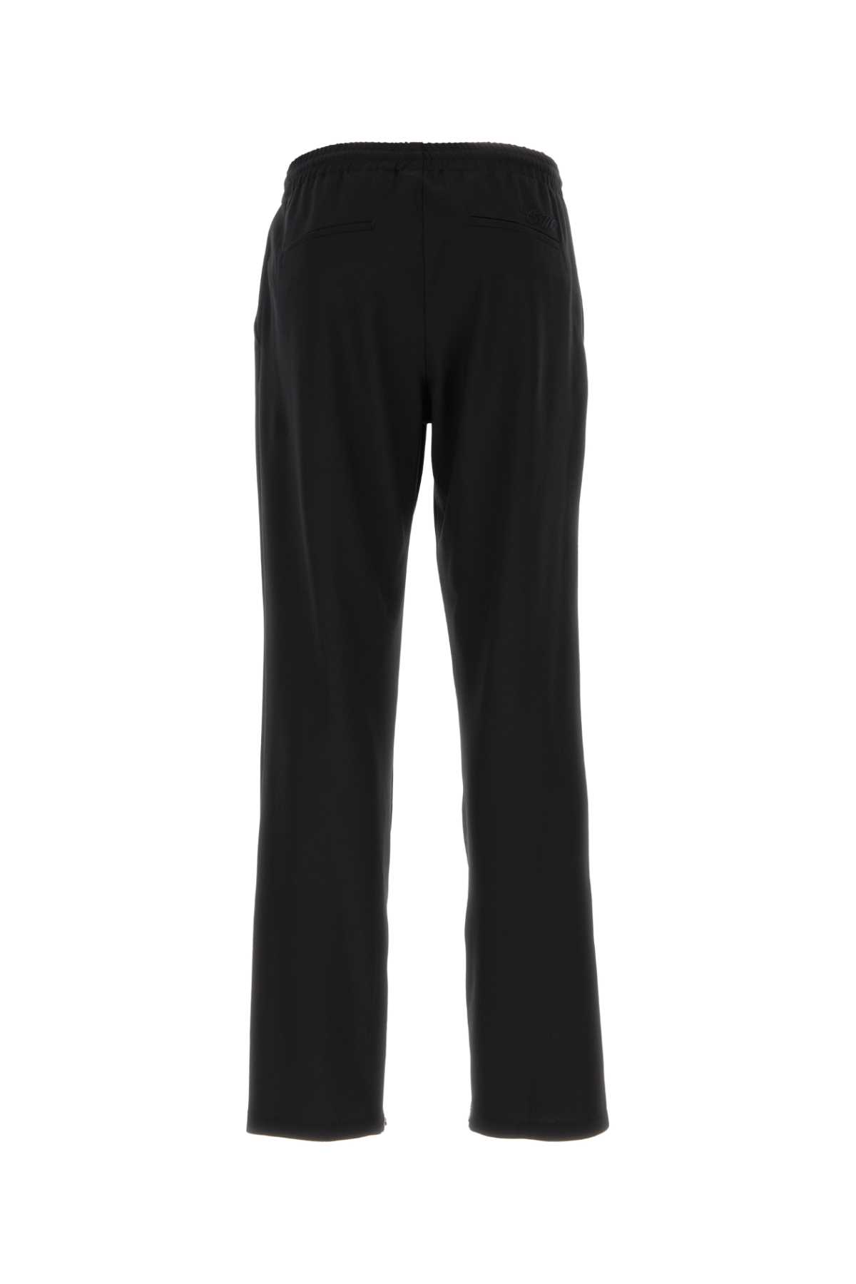 Shop Off-white Black Jersey Pant In Blackblack