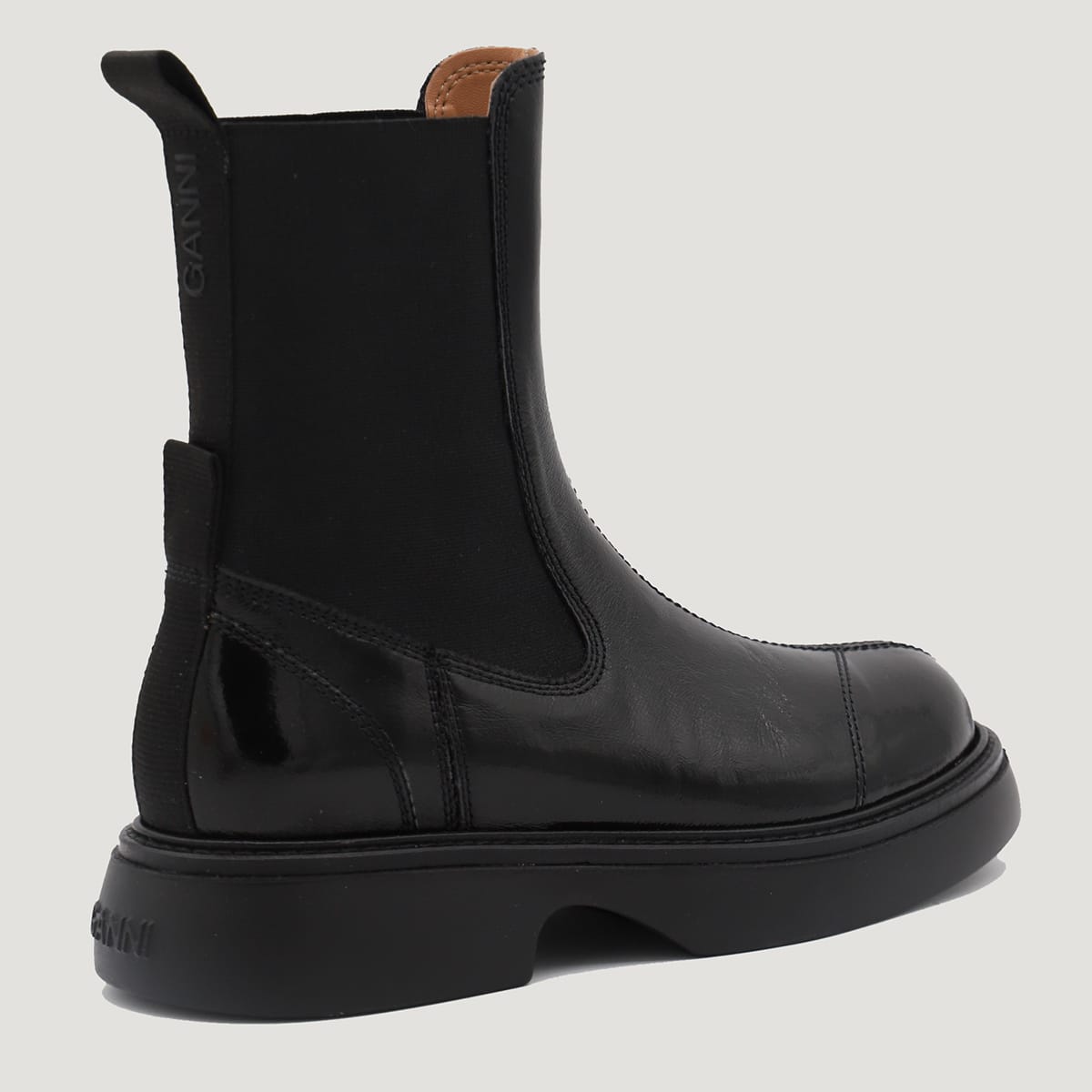 Shop Ganni Black Boots In Nero