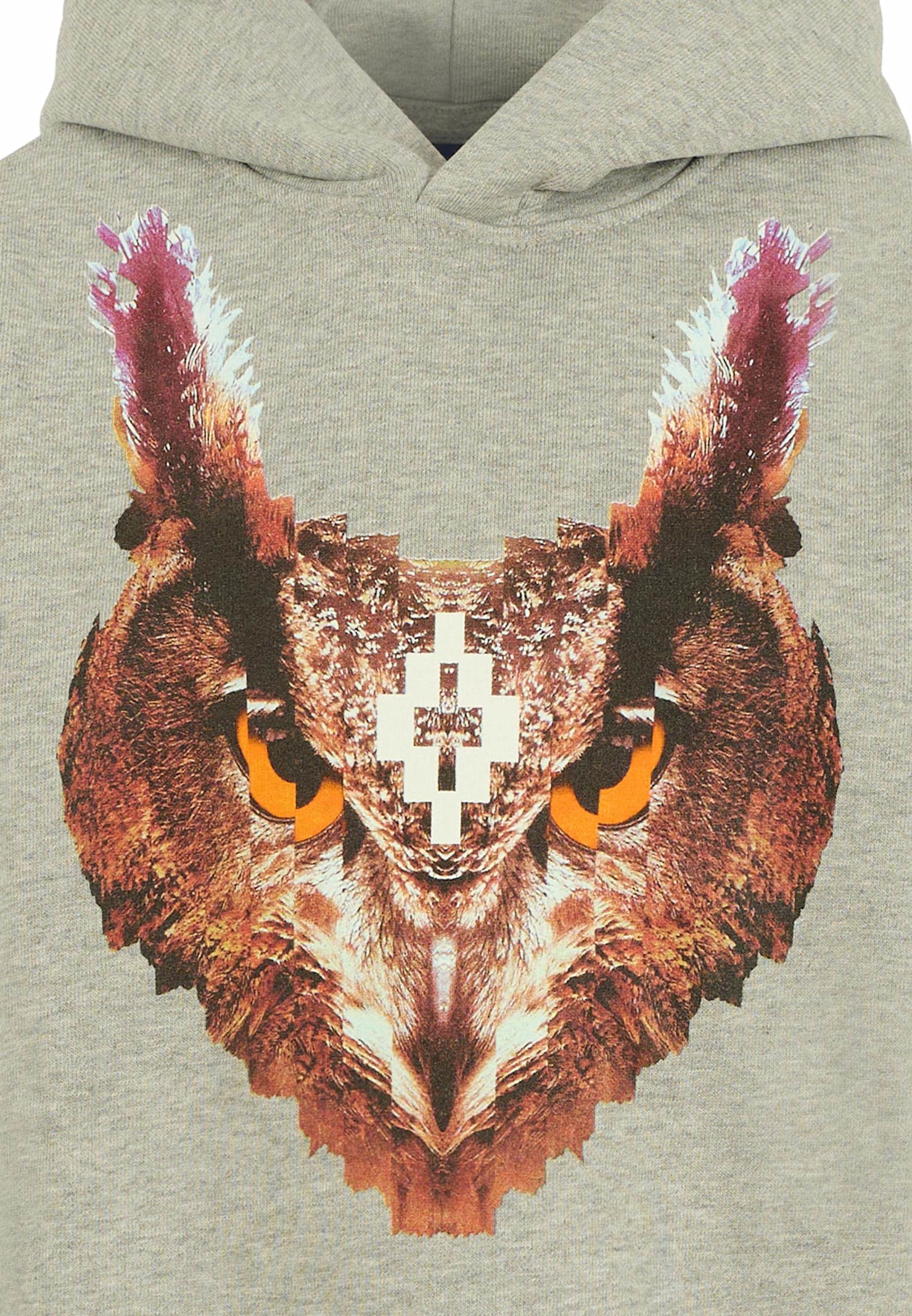 Marcelo Burlon County Of Milan Grey Sweatshirt For Boy With Logo In Green