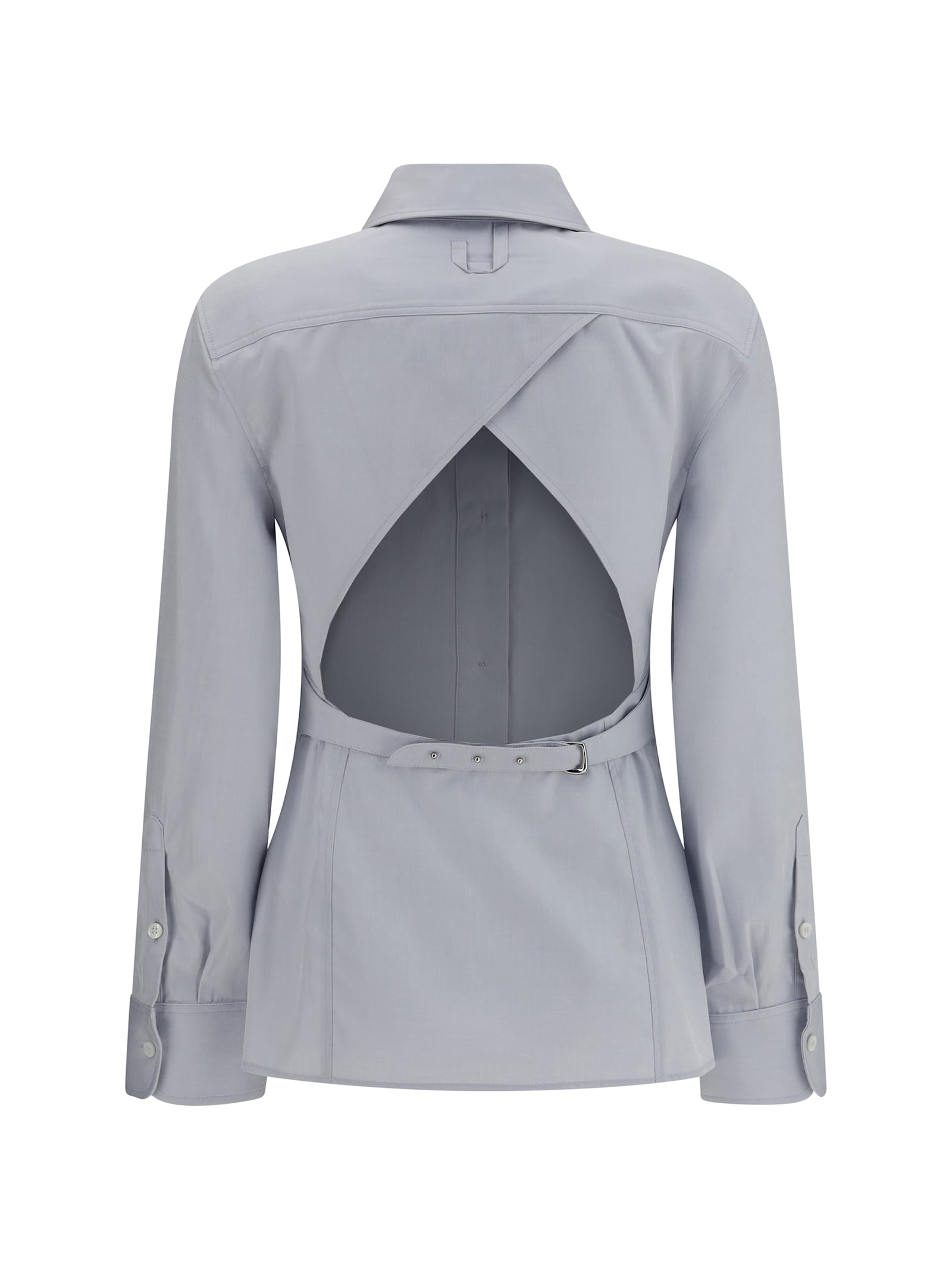 Shop Jacquemus La Chemise De Costume Shirt In Light Grey