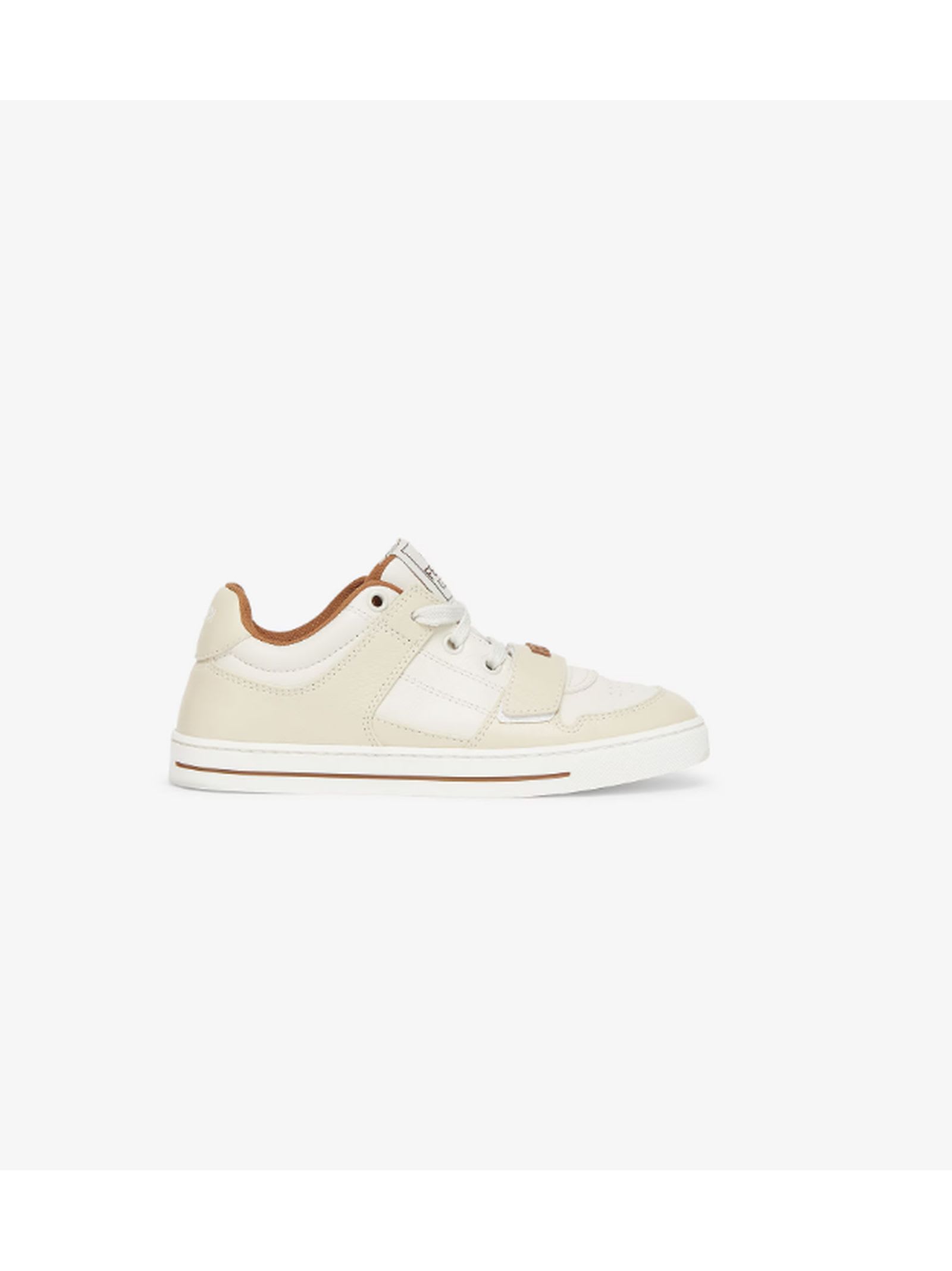 Shop Fendi Kids Sneakers White