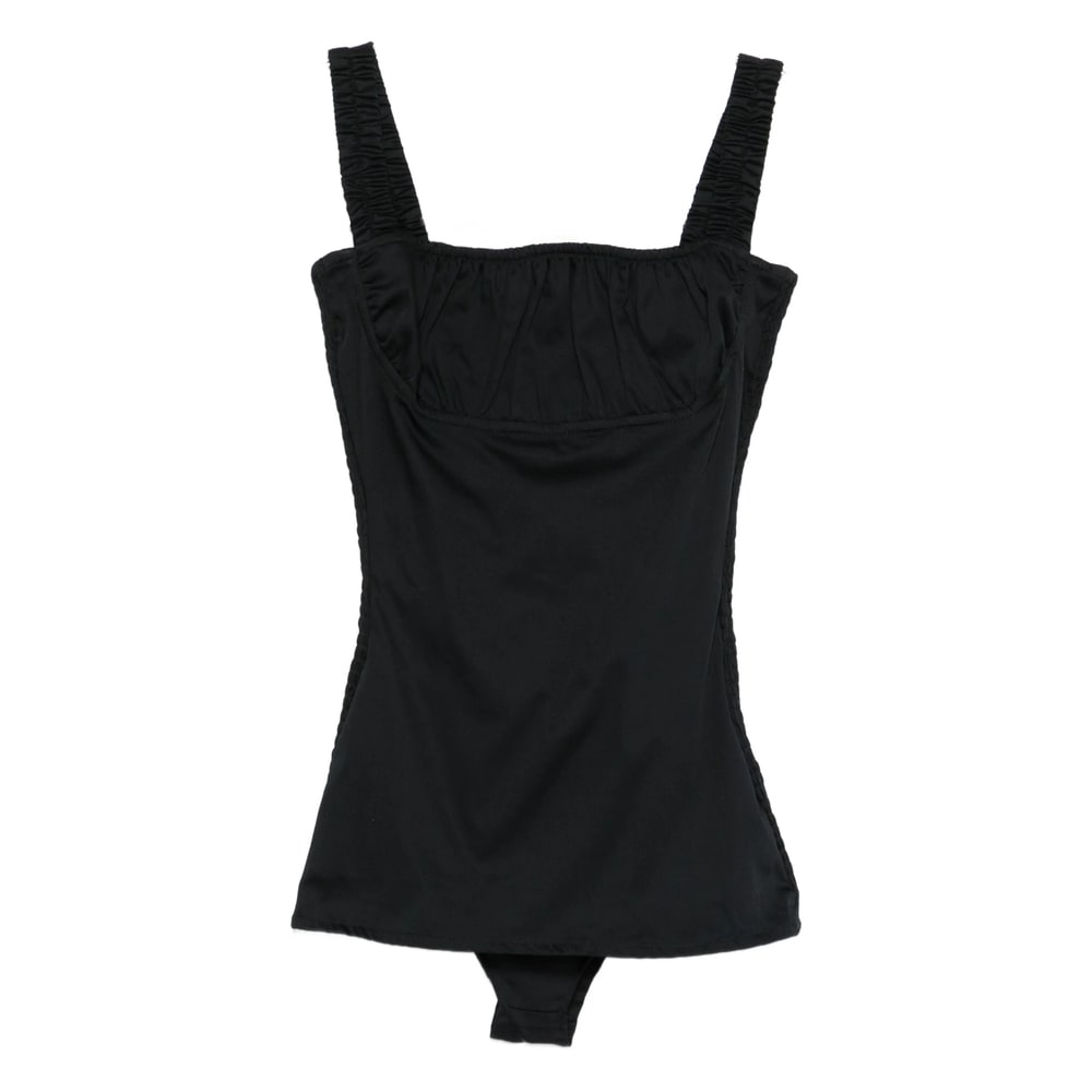 Gimaguas Square-neck Bodysuit In Black