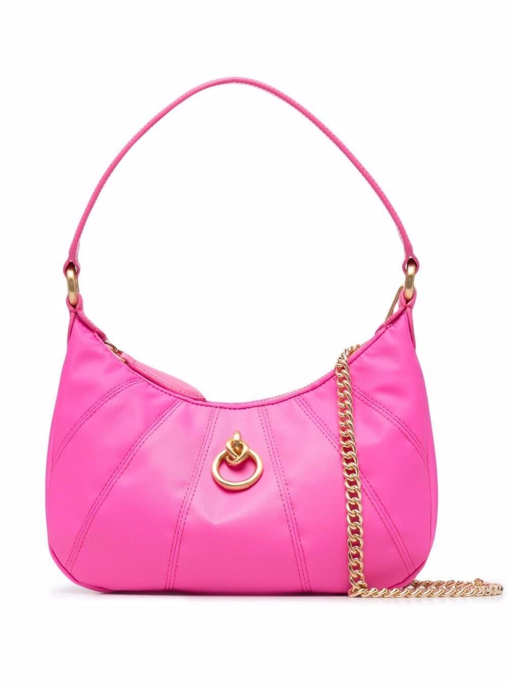 Pinko Love Mini Crossbody Bag In Pink Nylon