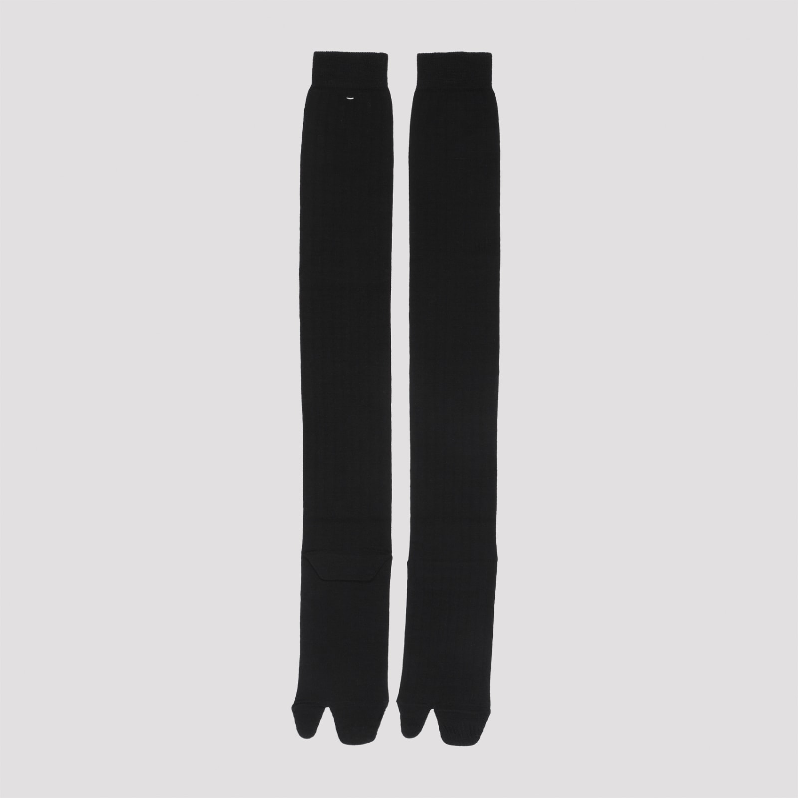 Shop Maison Margiela Tabi Socks In Black