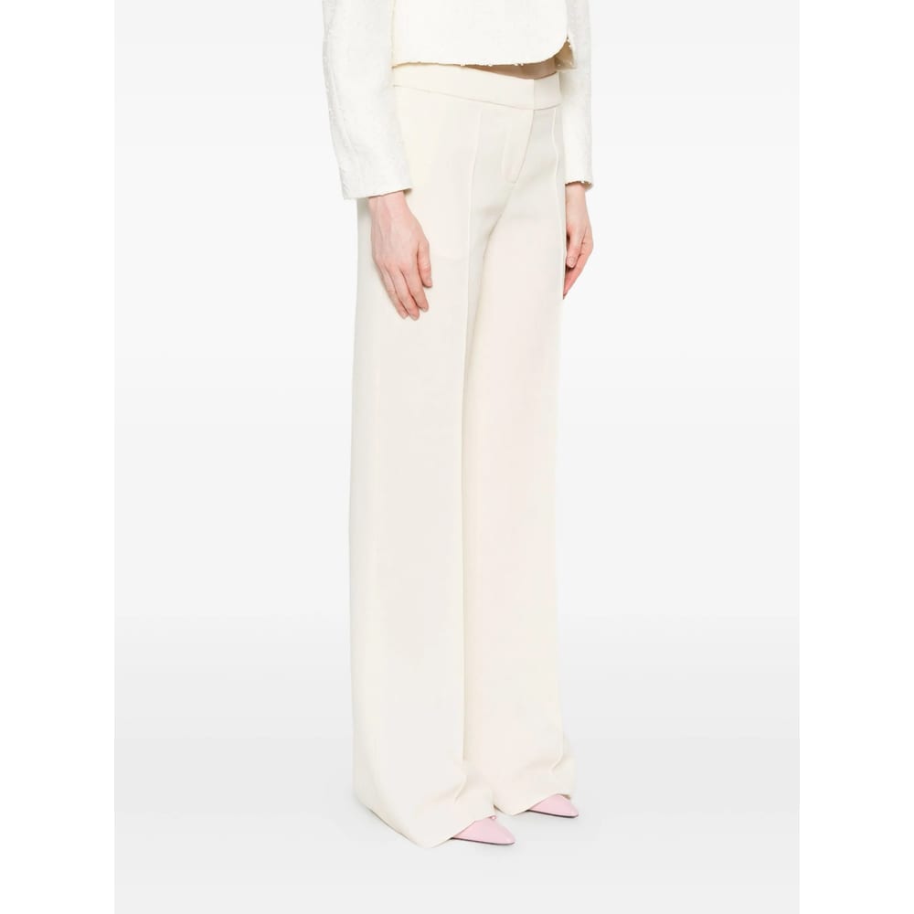 Gianluca Capannolo Pleated Zipper Casual Pants In White