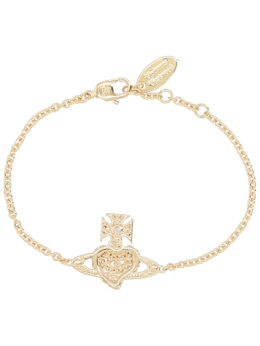 Vivienne Westwood Elegant Brass Bracelet In Gold