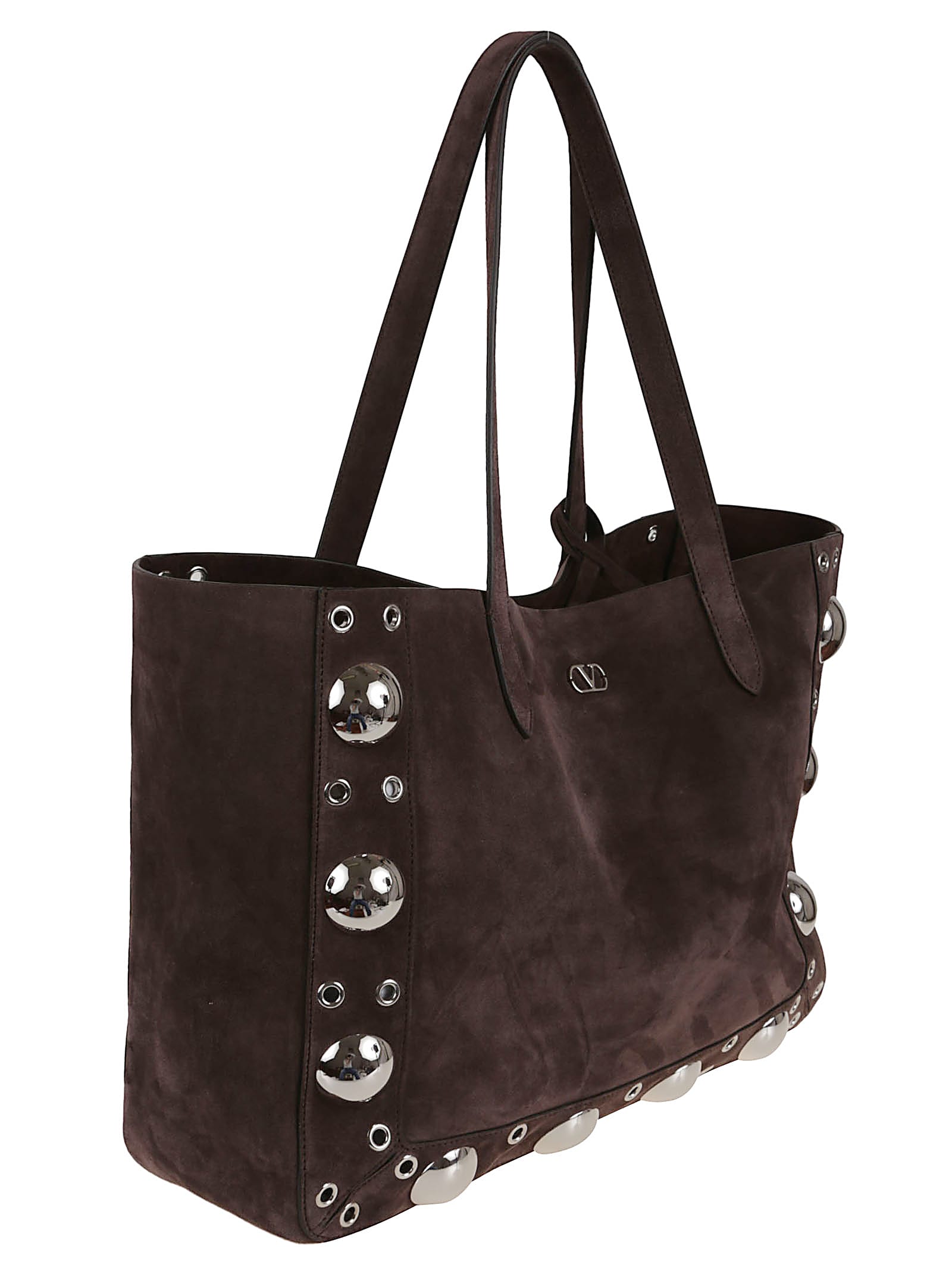 Valentino Nellcote Studded Suede Tote Bag