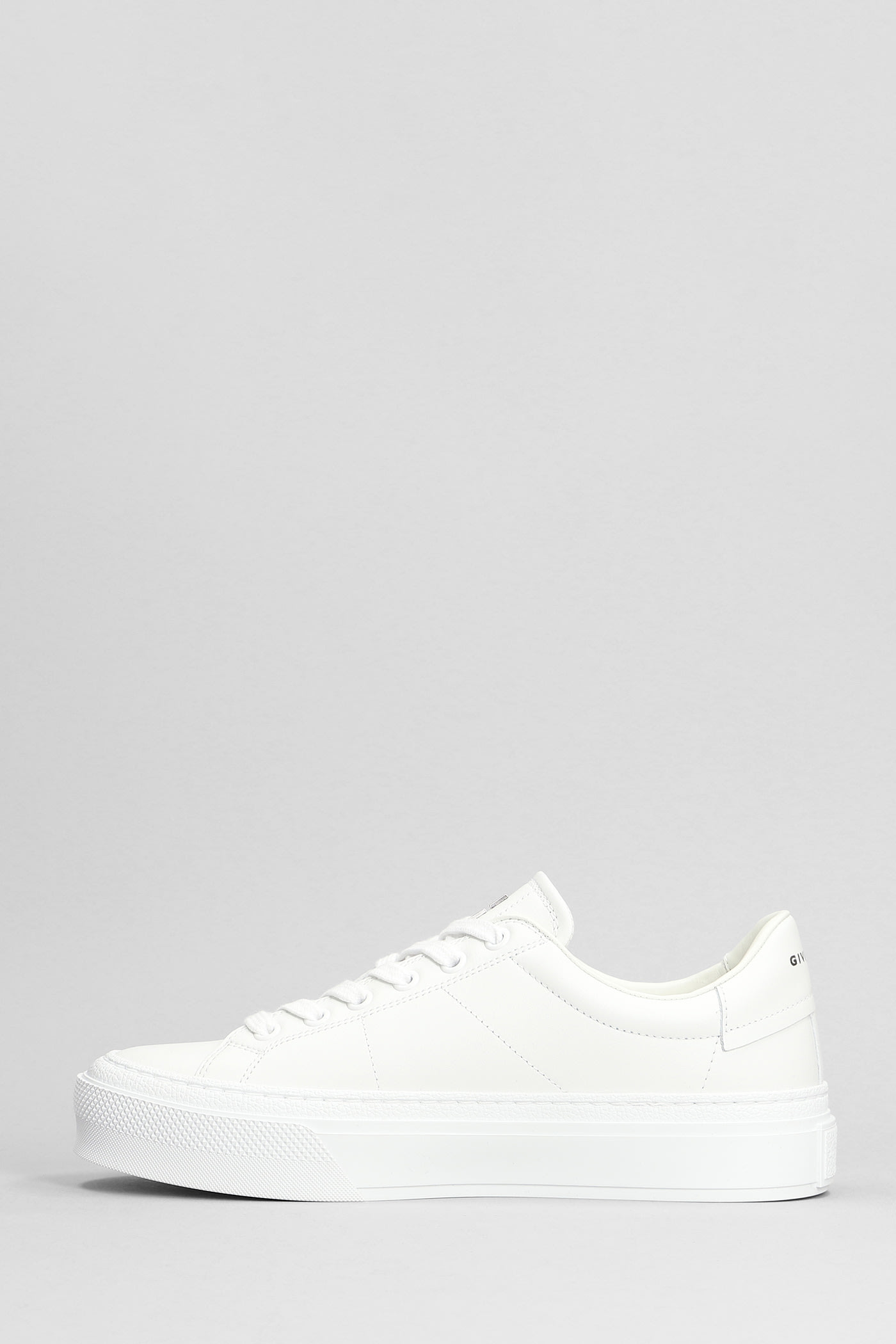 Shop Givenchy City Sport Sneakers In White Leather