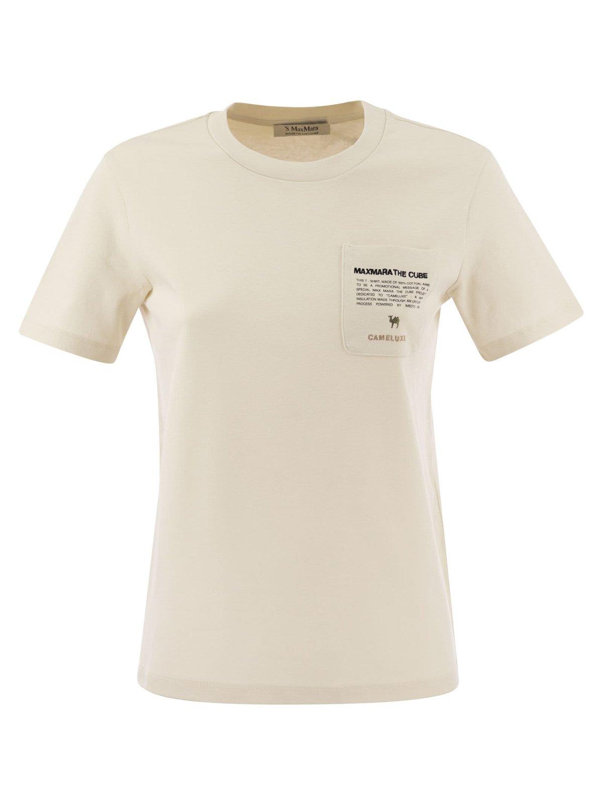 Shop 's Max Mara Crewneck Short-sleeved T-shirt In Beige