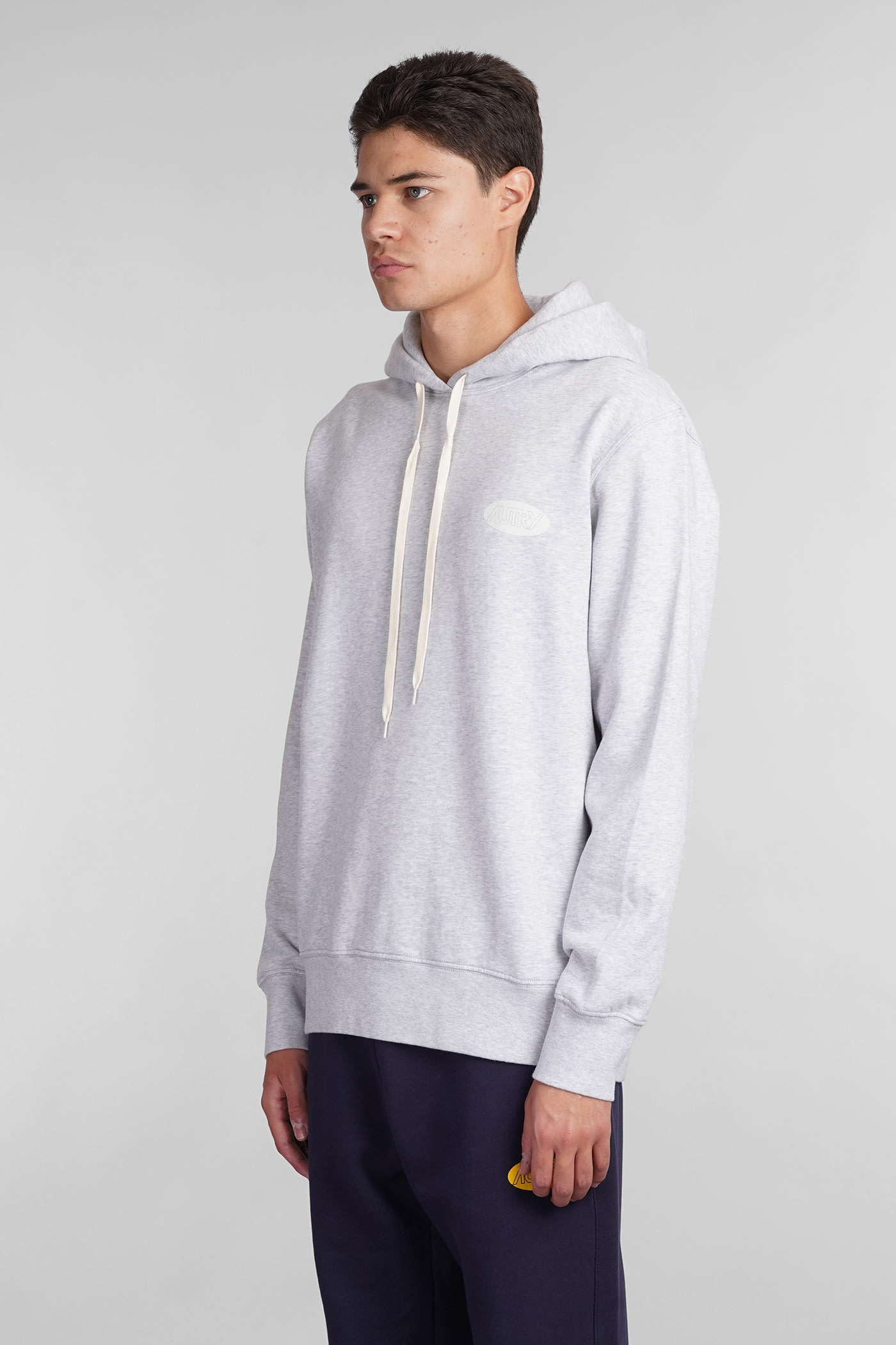 Shop Autry Sweatshirt In Grey Cotton