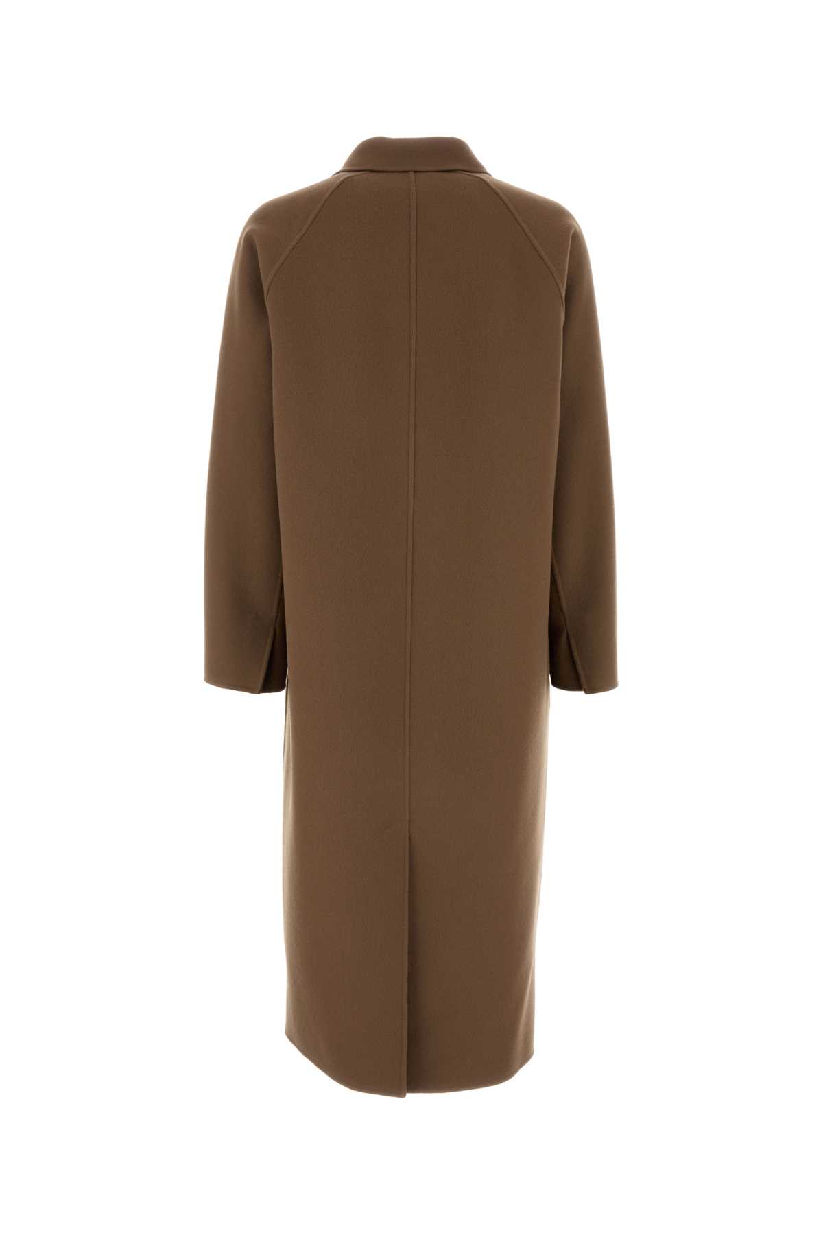 THE ROW BROWN WOOL MOLIERE COAT