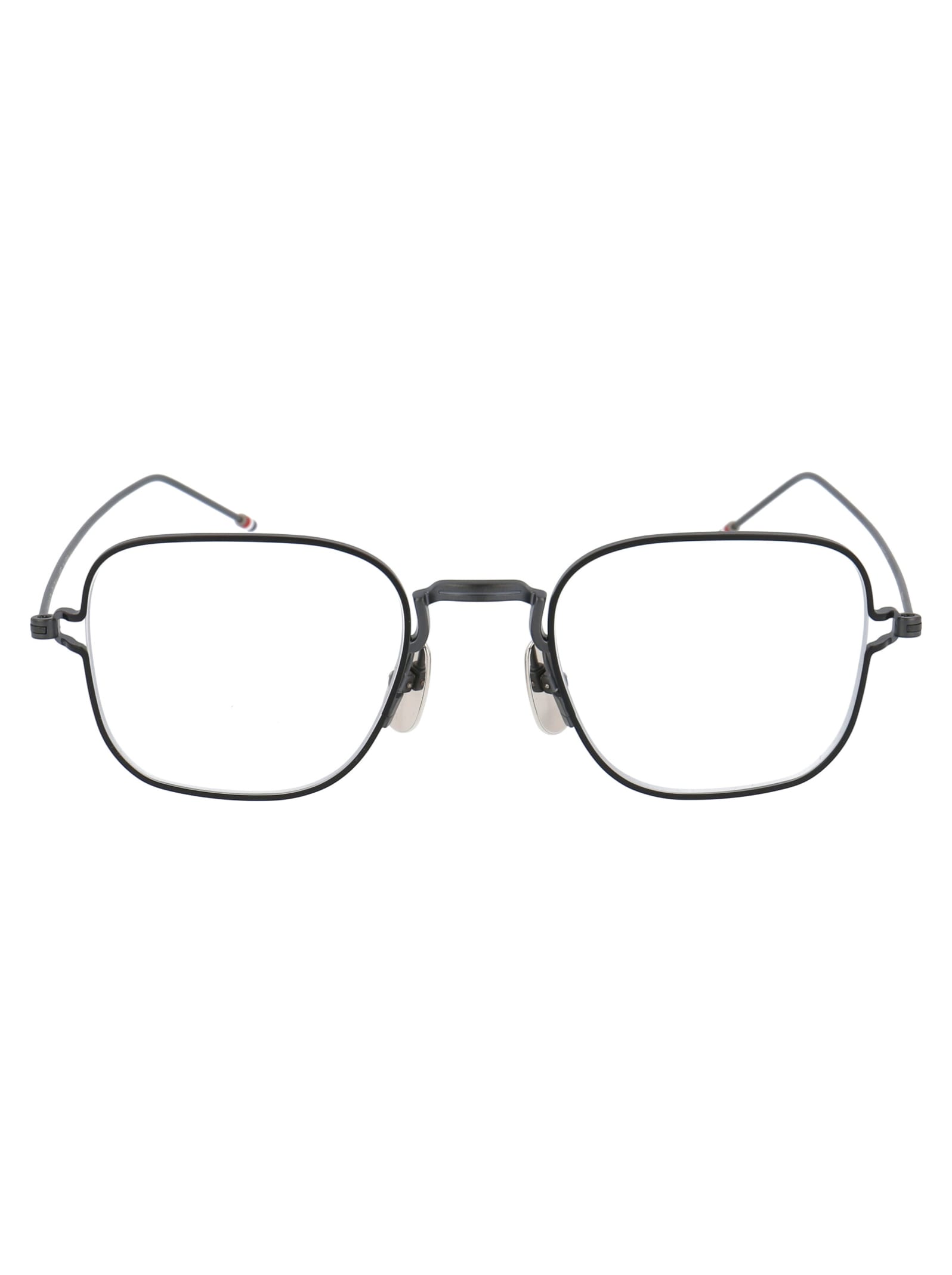 Thom Browne Tb-116 Glasses In Black Iron - Black W/ Clear