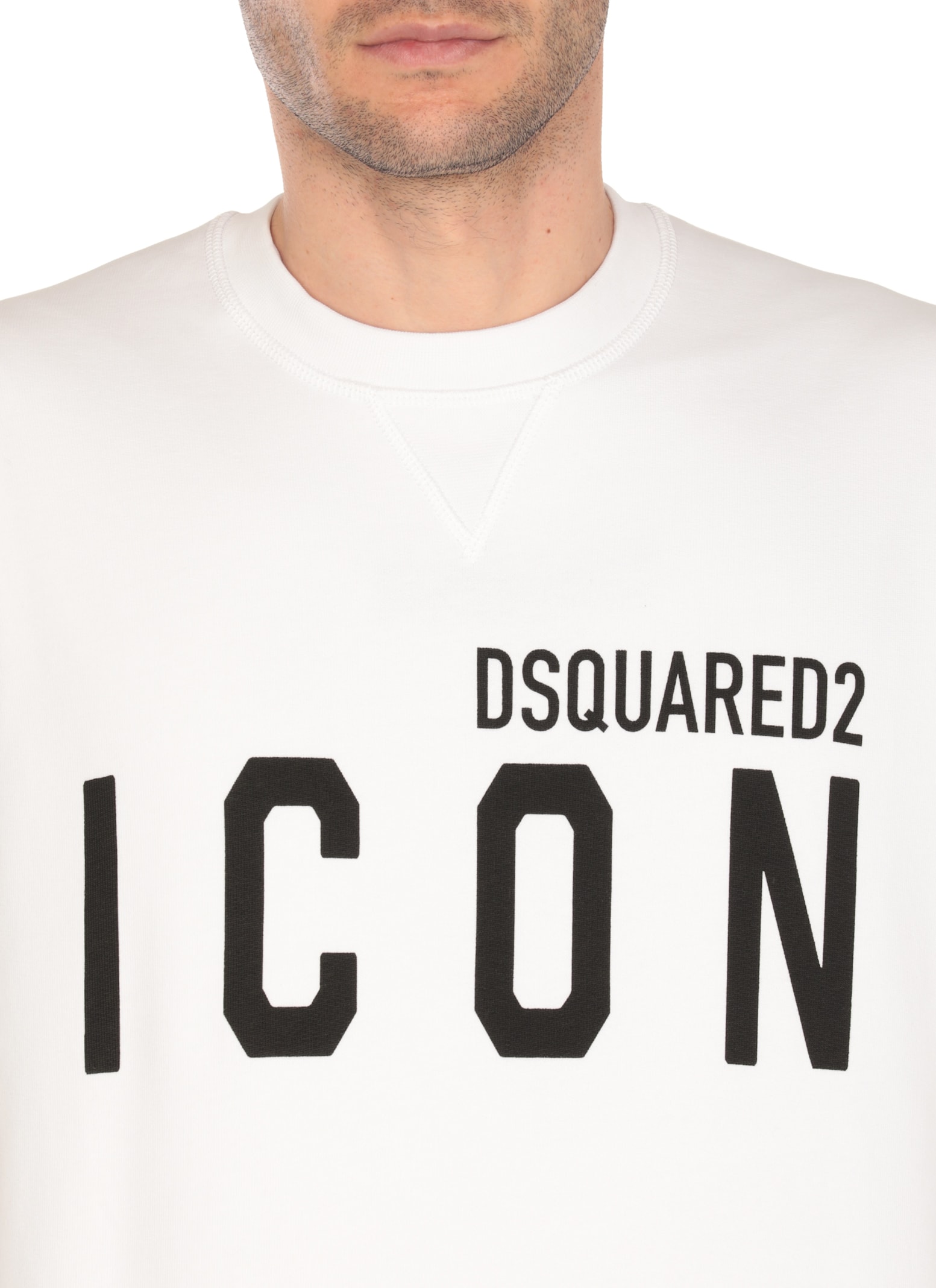 Dsquared2 Logo-print Sweatshirt In White
