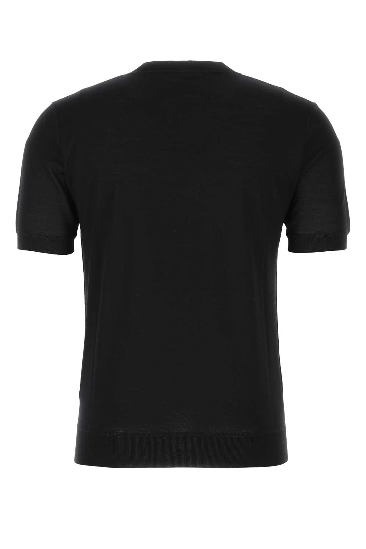 Prada Logo Intarsia Wool Sweater In F0002