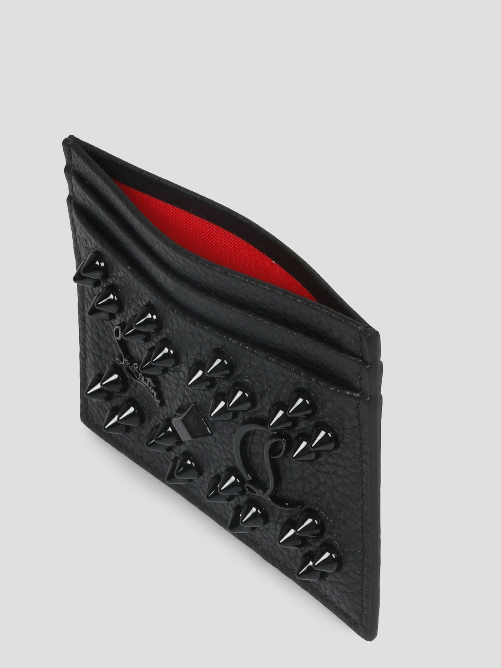 Shop Christian Louboutin W Kios Card Cases In Black