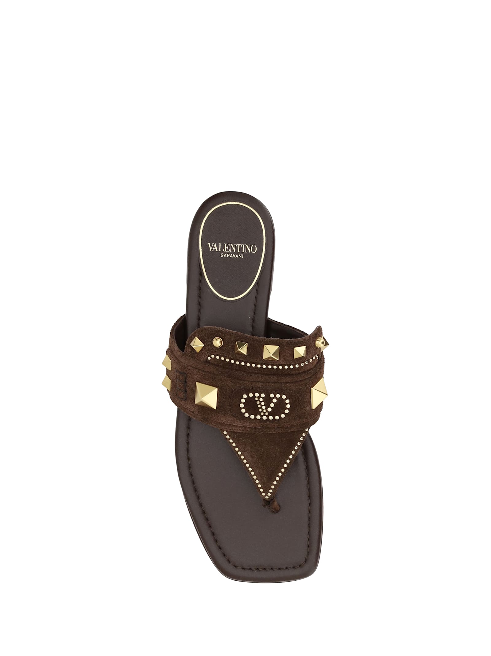Shop Valentino Thong Sandals In Fondant