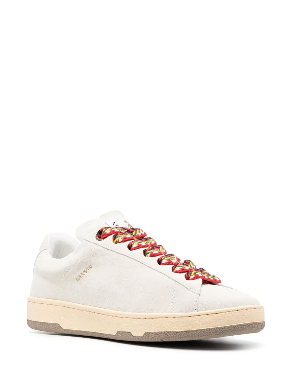Shop Lanvin Lite Curb Low Top Sneakers In White