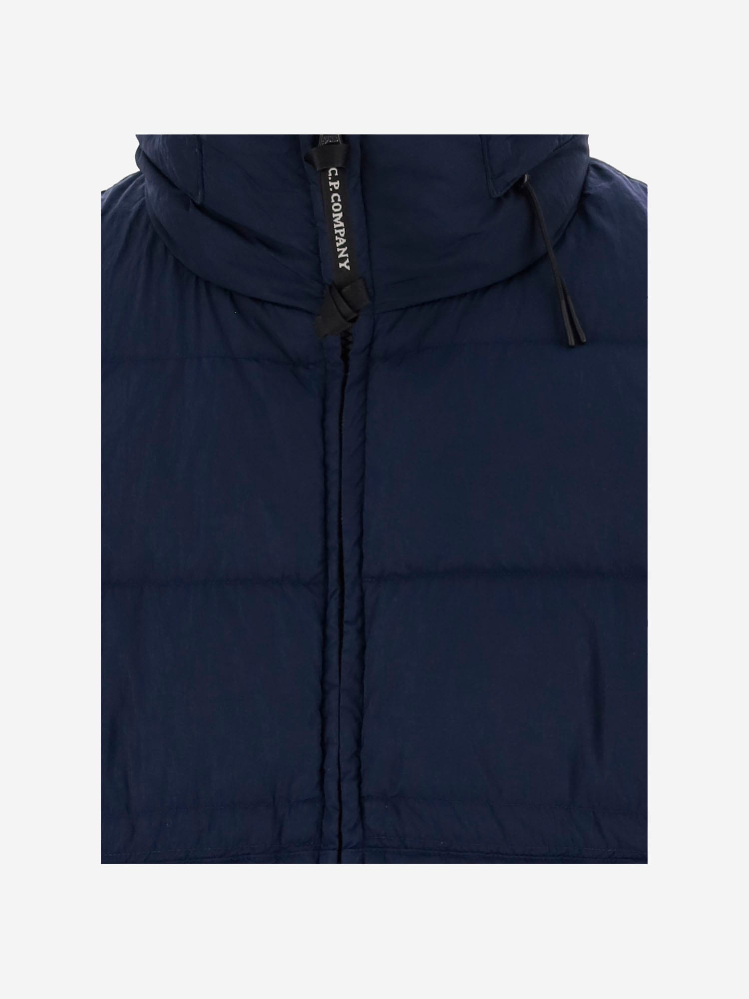 Shop C.p. Company Nylon Down Jacket In Blue