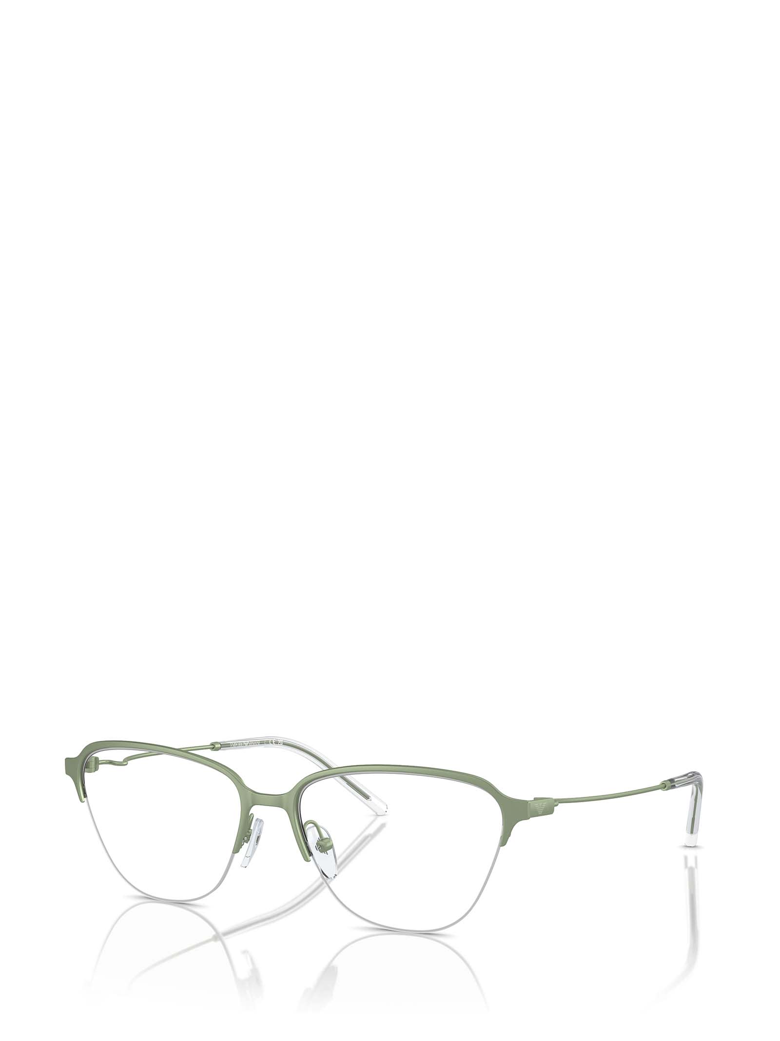 Shop Emporio Armani Ea1161 Metal Green Glasses