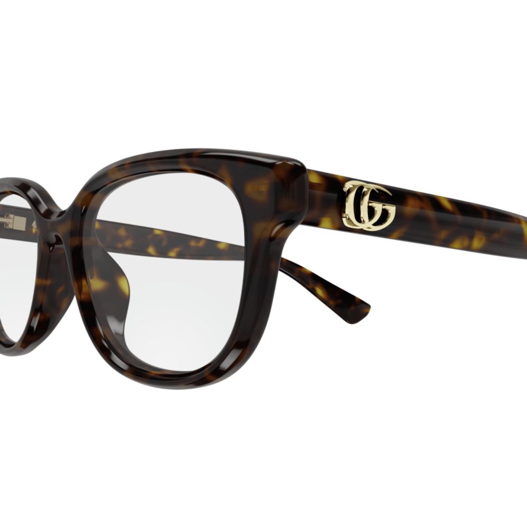 Gucci Gg1833ok002-havana-havana-transparent In Brown