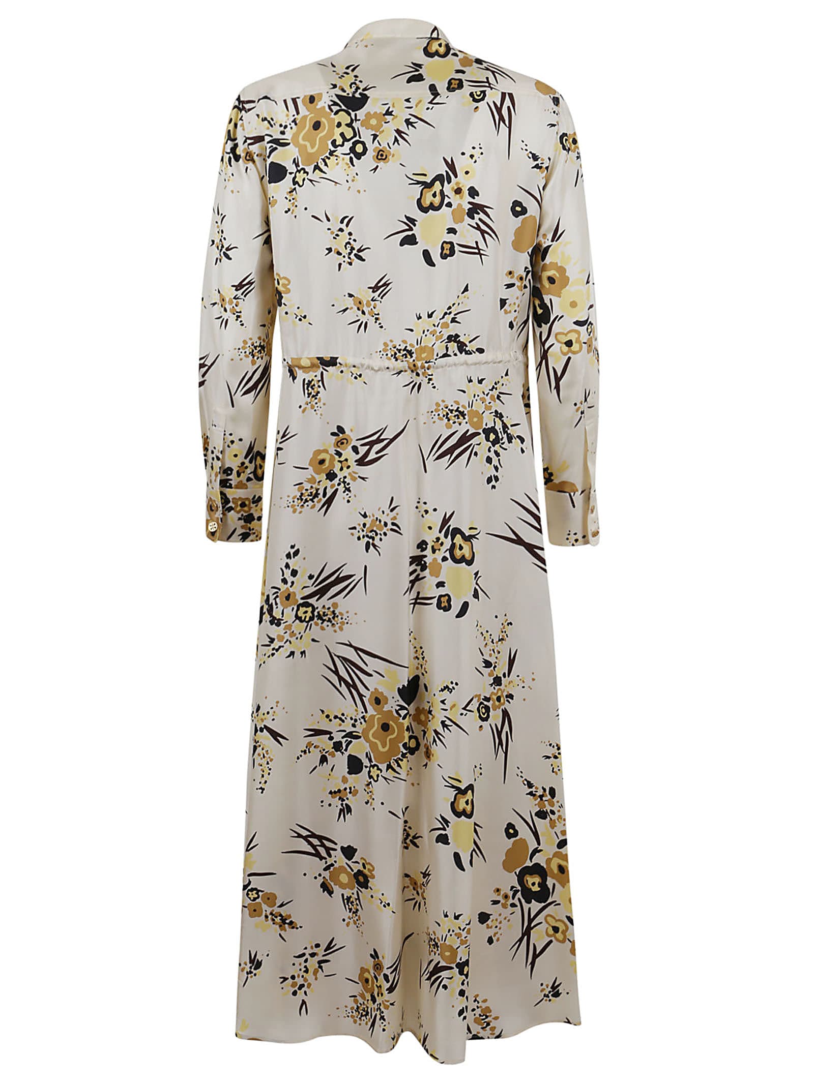 Tory Burch Printed Silk Shirtdress In Multi | ModeSens