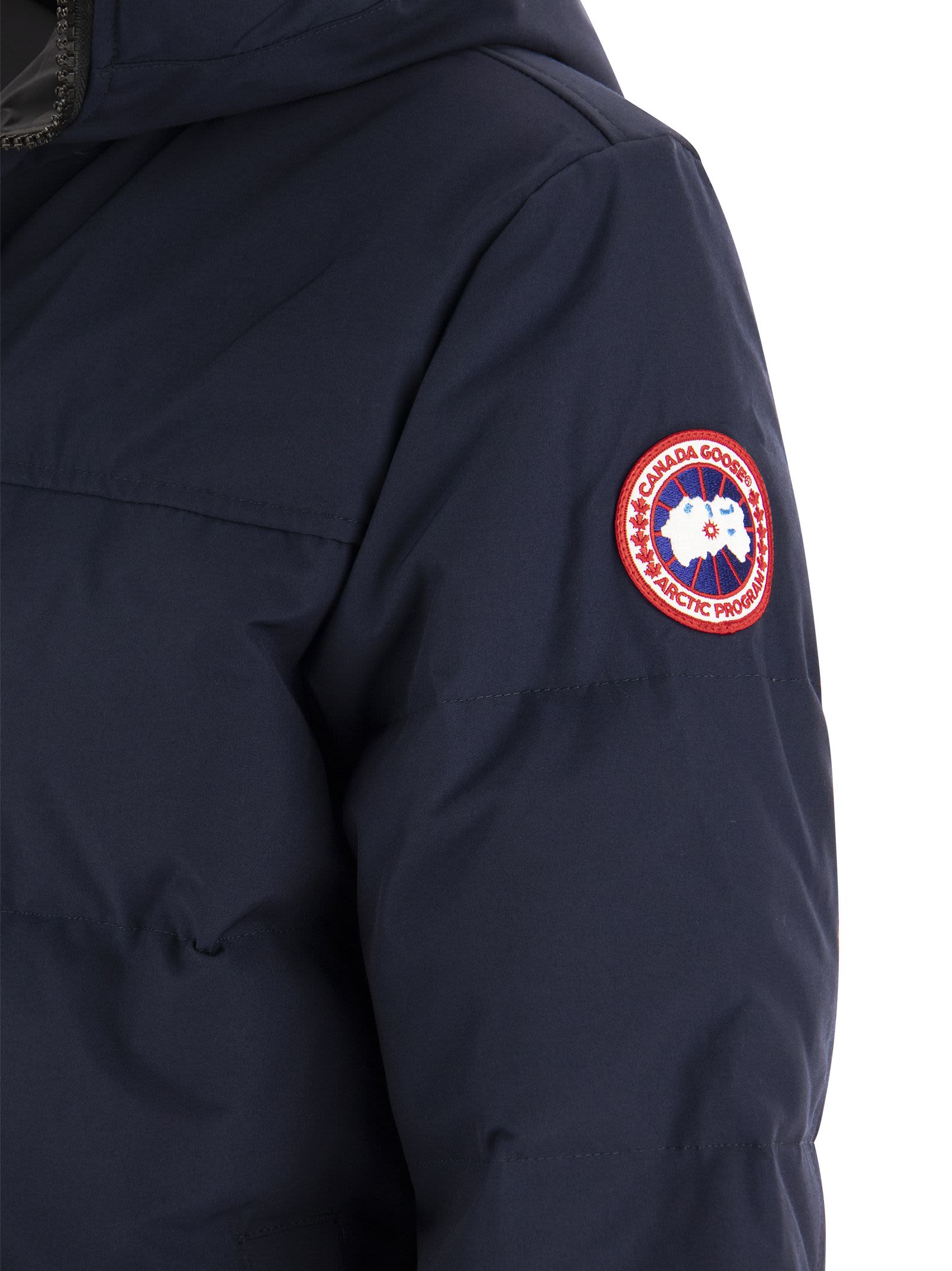 Shop Canada Goose Macmillan - Hooded Parka In Navy Blue